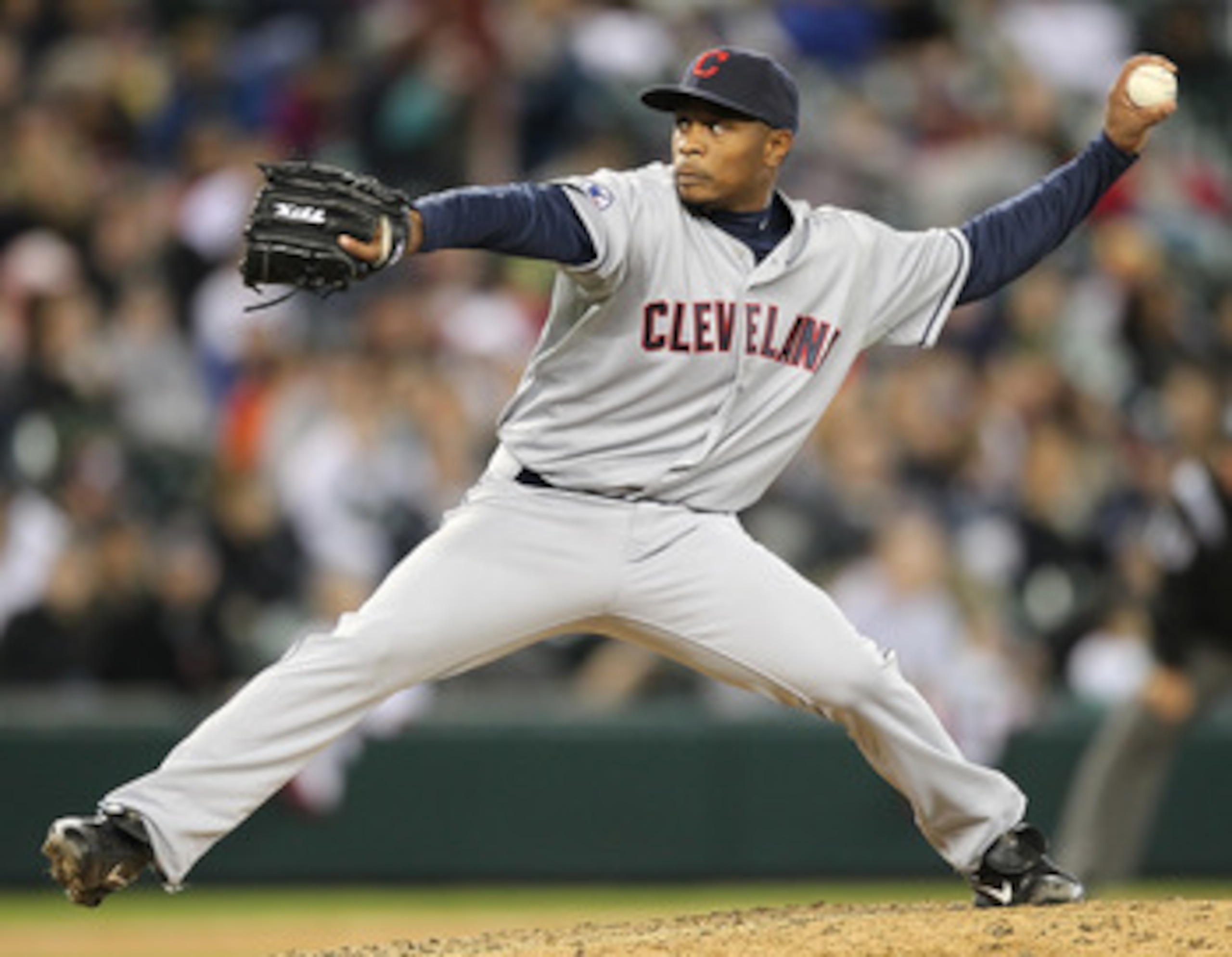 SEATTLE - APRIL 10:  Relief pitcher Tony Sipp #46 of the Cleveland Indians pitches against the Seattle Mariners at Safeco Field on April 10, 2011 in Seattle, Washington. The Indians defeated the Mariners 6-4. (Photo by Otto Greule Jr/Getty Images)