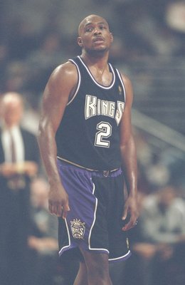 26 Oct 1996:  Guard Mitch Richmond of the Sacramento Kings stands on the court during a game against the Chicago Bulls at the United Center in Chicago, Ilinois.  The Bulls won the game 97-91. Mandatory Credit: Jonathan Daniel  /Allsport