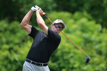 NEW ORLEANS, LA - MAY 1: Nick O'Hern of Australia hits his tee shot on the second hole during the final round of the Zurich Classic at the TPC Louisiana on May 1, 2011 in New Orleans, Louisiana. (Photo by Hunter Martin/Getty Images)