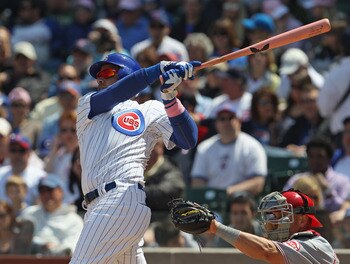 CHICAGO, IL - MAY 08: Aramis Ramirez #16 of the Chicago Cubs takes a swing against the Cincinnati Reds at Wrigley Field on May 8, 2011 in Chicago, Illinois. The Reds defeated the Cubs 2-0. (Photo by Jonathan Daniel/Getty Images)