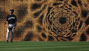 SAN DIEGO, CA - JULY 17:  Shawn Green #15 of the Arizona Diamondbacks looks on from the outfield during their MLB game against the San Diego Padres on July 17, 2005 at Petco Park in San Diego, California. The Diamondbacks won 6-1.  (Photo by Donald Mirall