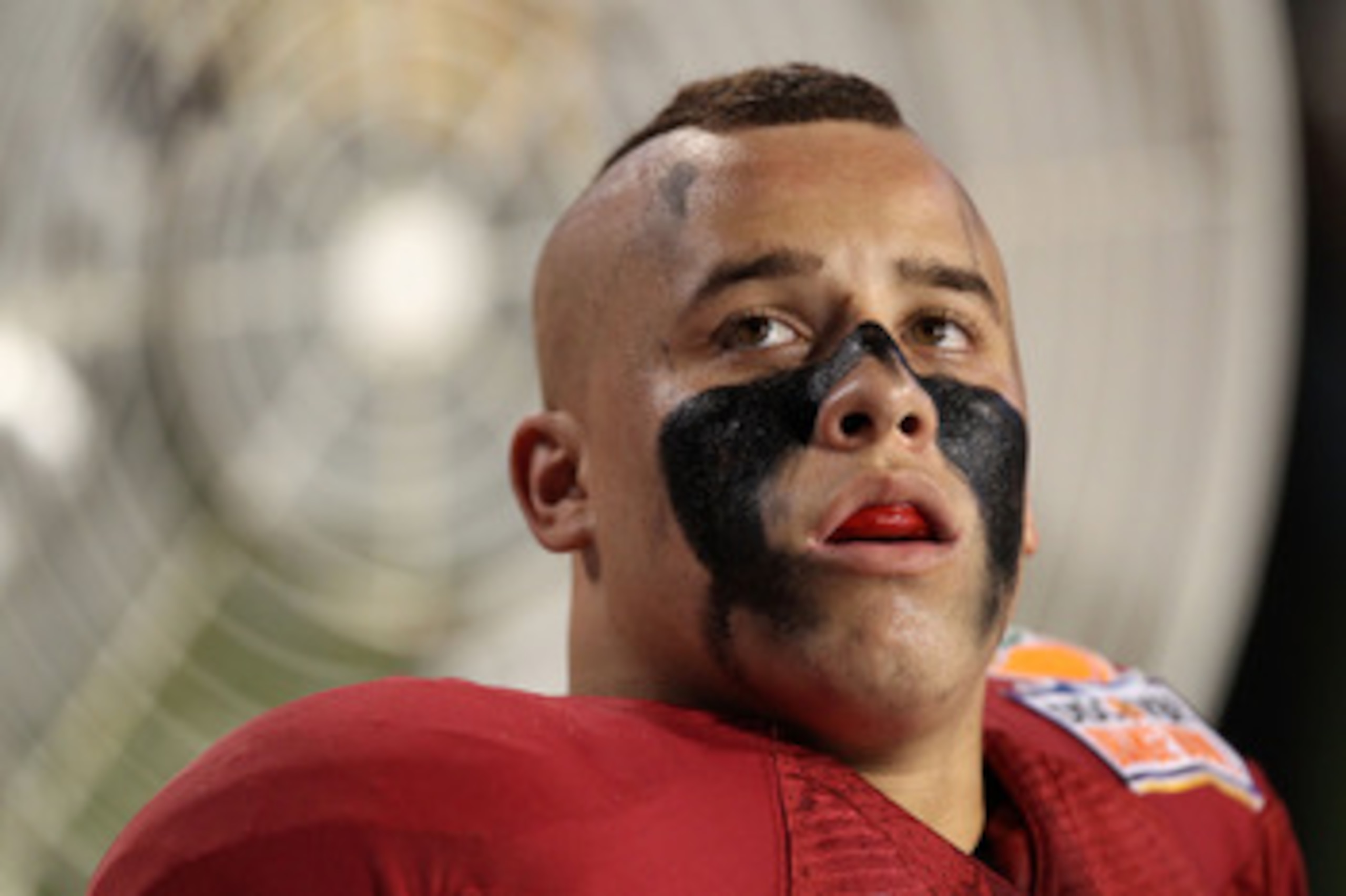 MIAMI, FL - JANUARY 03: Shayne Skov #11 of the Stanford Cardinal looks on from the bench against the Virginia Tech Hokies during the 2011 Discover Orange Bowl at Sun Life Stadium on January 3, 2011 in Miami, Florida. (Photo by Streeter Lecka/Getty Images)