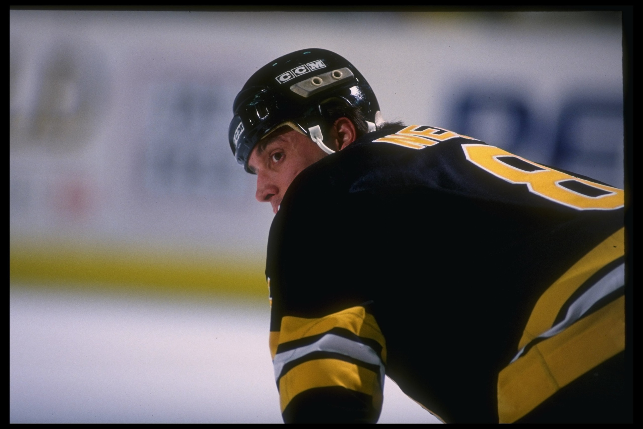 12 Feb 1995: Rightwinger Cam Neely of the Boston Bruins looks on during a game against the Buffalo Sabres at Memorial Stadium in Buffalo, New York. The Bruins won the game, 2-1Mandatory Credit: Rick Stewart /Allsport 12 Feb 1995: Rightwinger Cam Neely of the Boston Bruins looks on during a game against the Buffalo Sabres at Memorial Stadium in Buffalo, New York. The Bruins won the game, 2-1Mandatory Credit: Rick Stewart /Allsport