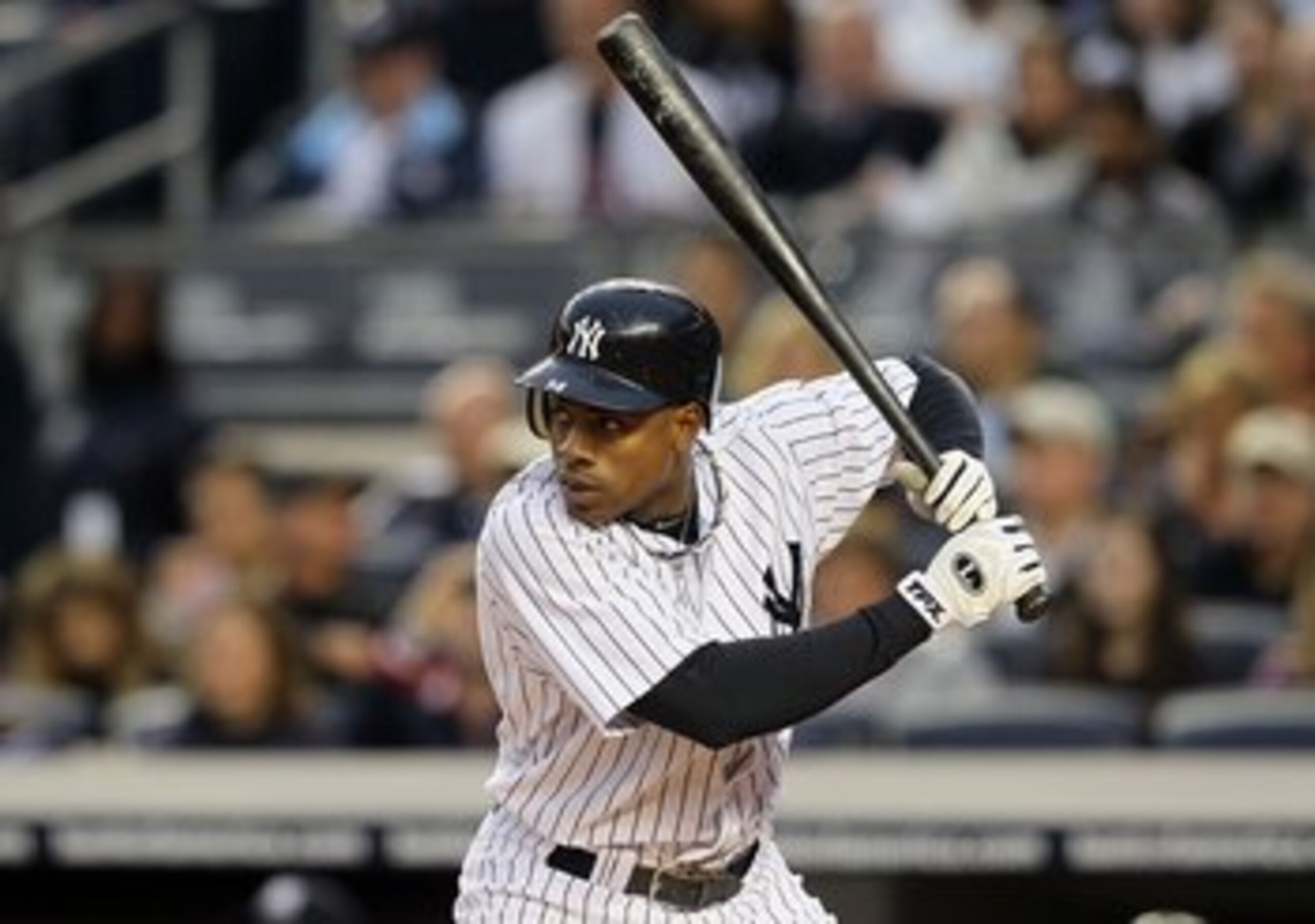 NEW YORK, NY - MAY 14:  Curtis Granderson #14 of the New York Yankees bats against the Boston Red Sox on May 14, 2011 at Yankee Stadium in the Bronx borough of New York City.  (Photo by Jim McIsaac/Getty Images)