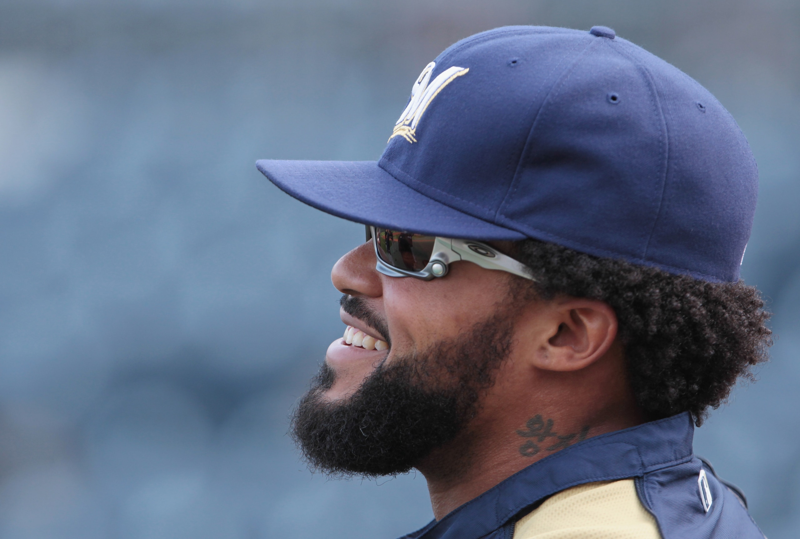 PITTSBURGH, PA - APRIL 14:  Prince Fielder #28 of the Milwaukee Brewers waits on the field before the start of their game against the Pittsburgh Pirates at PNC Park on April 14, 2011 in Pittsburgh, Pennsylvania.  (Photo by Scott Halleran/Getty Images)
