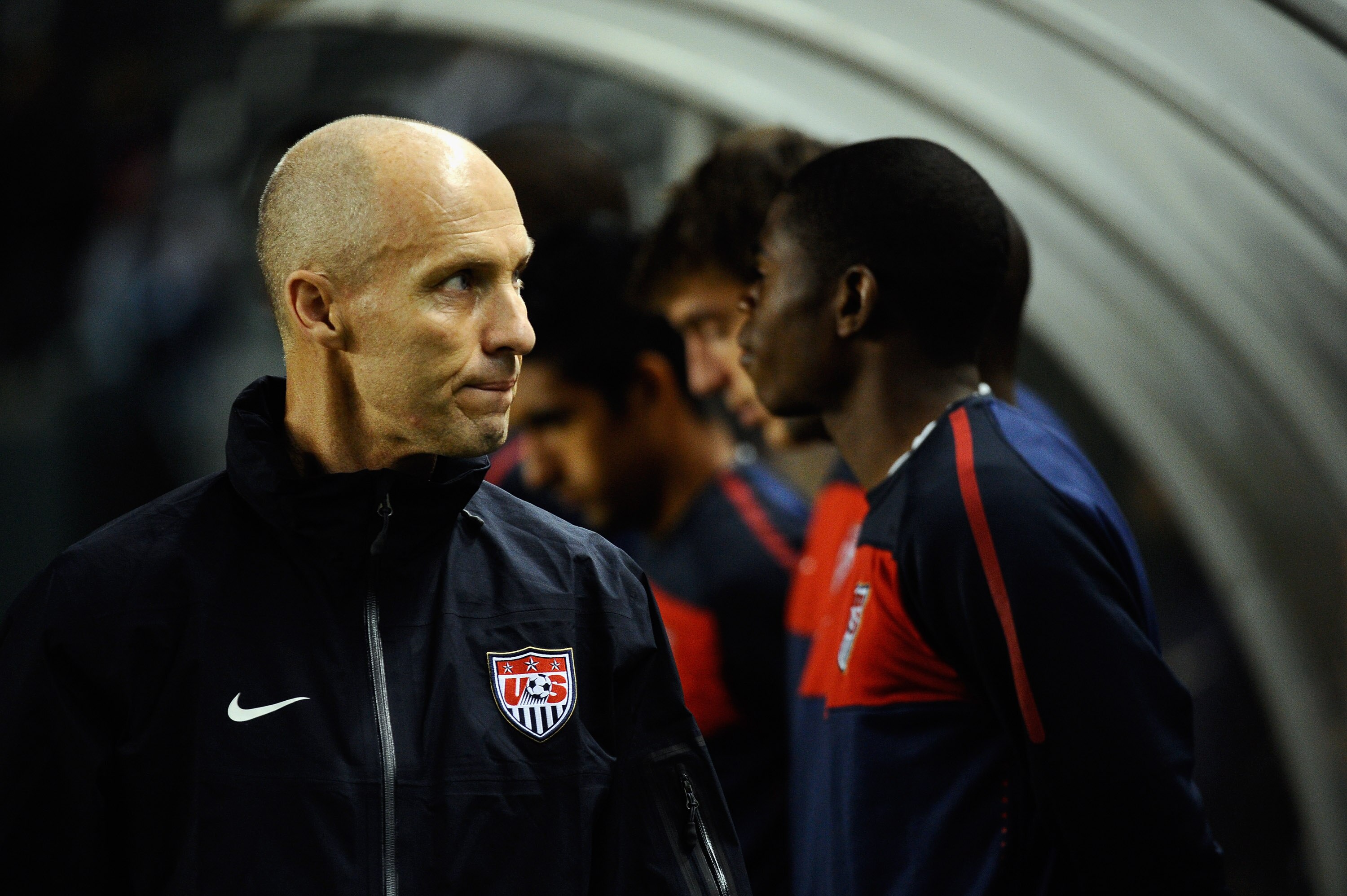 CARSON, CA - JANUARY 22:  Bob Bradley coach of the United States follows during the friendly soccer match against Chile at The Home Depot Center on January 22, 2011 in Carson, California.  (Photo by Kevork Djansezian/Getty Images)