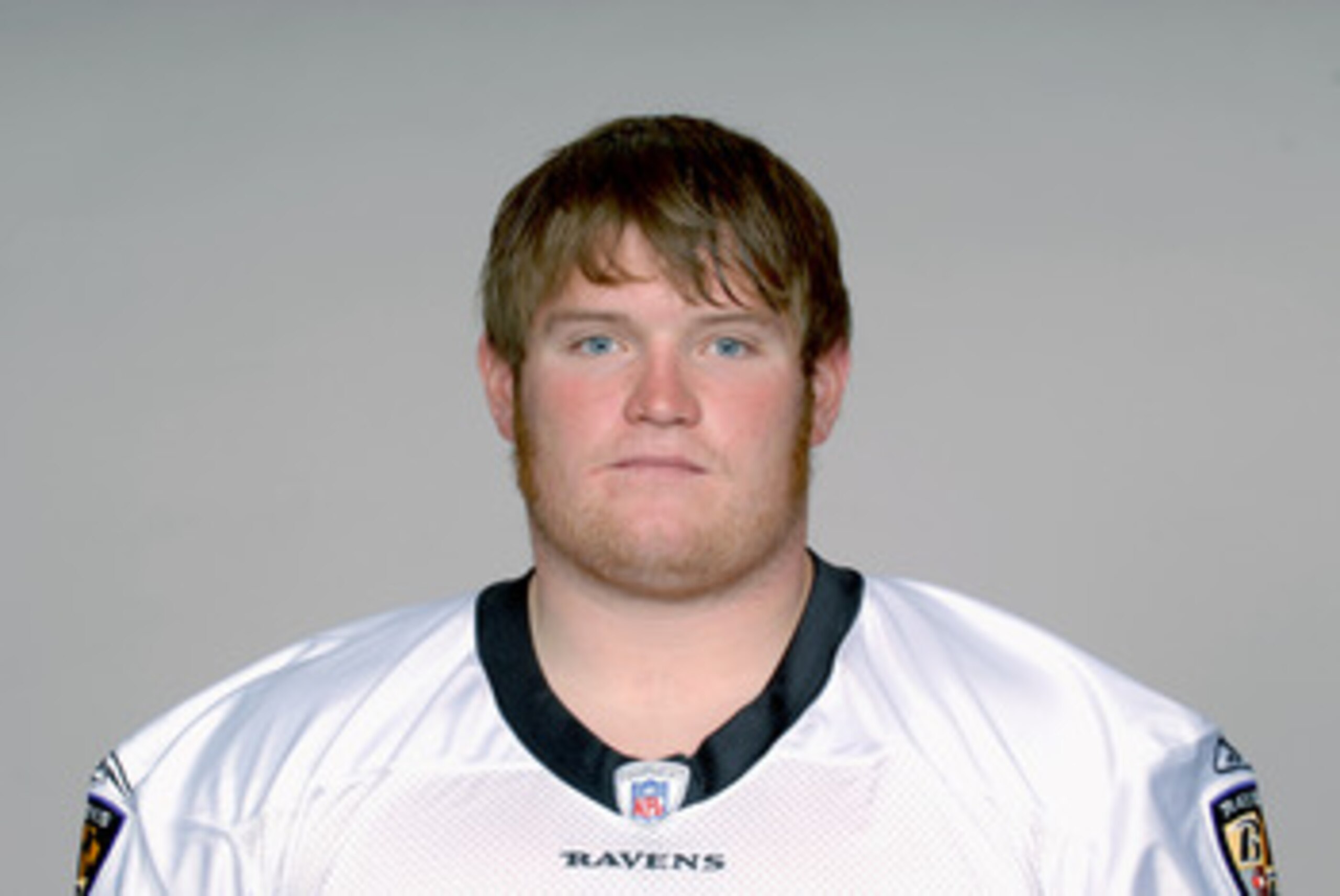 BALTIMORE, MD - CIRCA 2010:  In this handout image provided by the NFL , Marshal Yanda of the Baltimore Ravens poses for his 2010 NFL headshot circa 2010 in Baltimore, Maryland.  ( Photo by NFL via Getty Images)