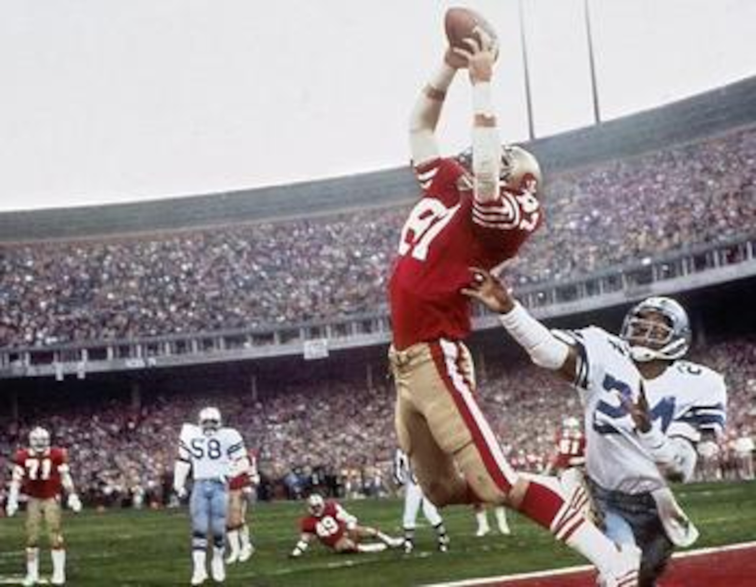 #87 Dwight Clark making the catch over #24 Everson Walls #87 Dwight Clark making the catch over #24 Everson Walls