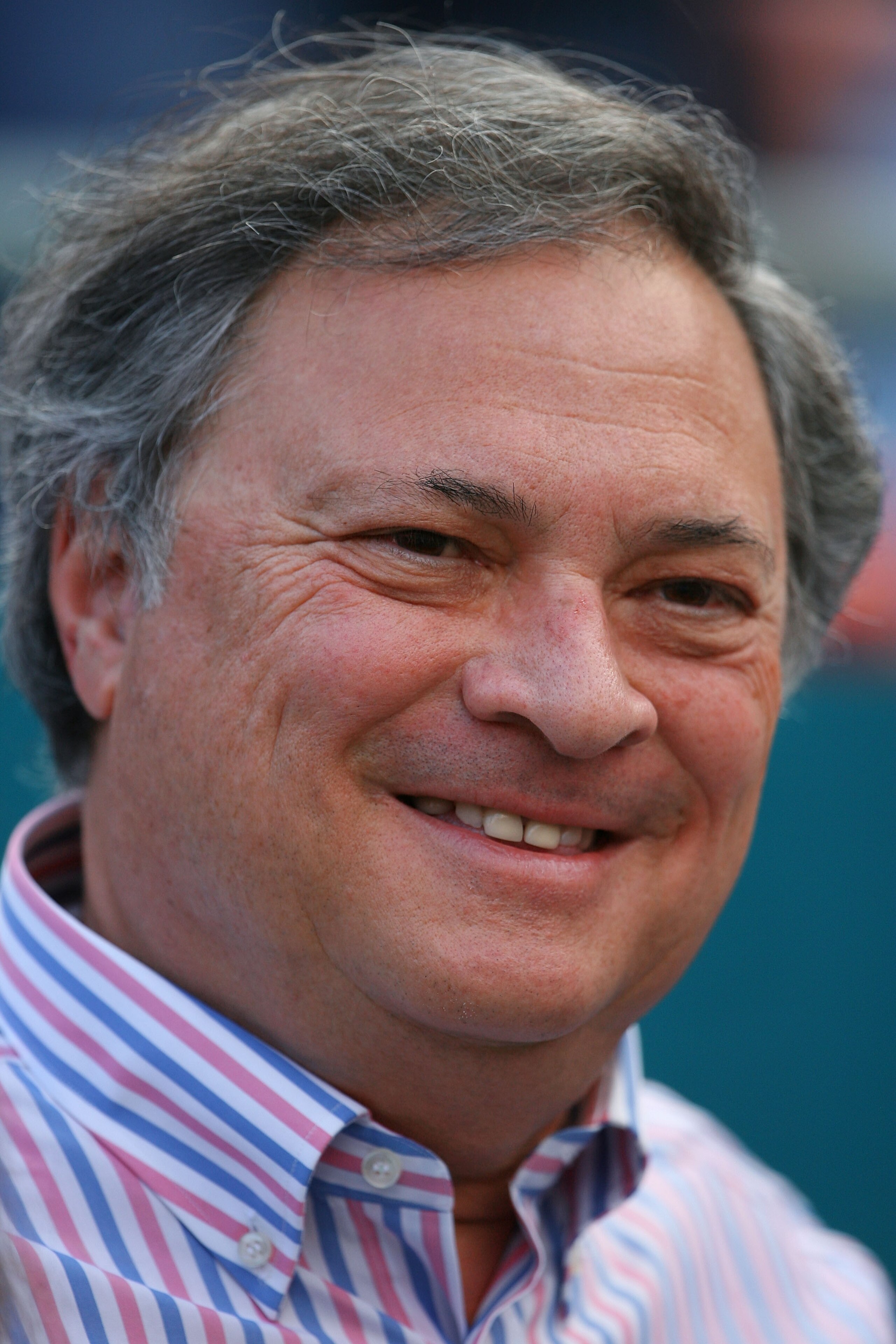 MIAMI - APRIL 09:  Owner Jeffrey Loria of the Florida Marlins watches players take batting practice before taking on the Los Angeles Dodgers during the Marlins home opening game at Sun Life Stadium on April 9, 2010 in Miami, Florida.  (Photo by Doug Benc/
