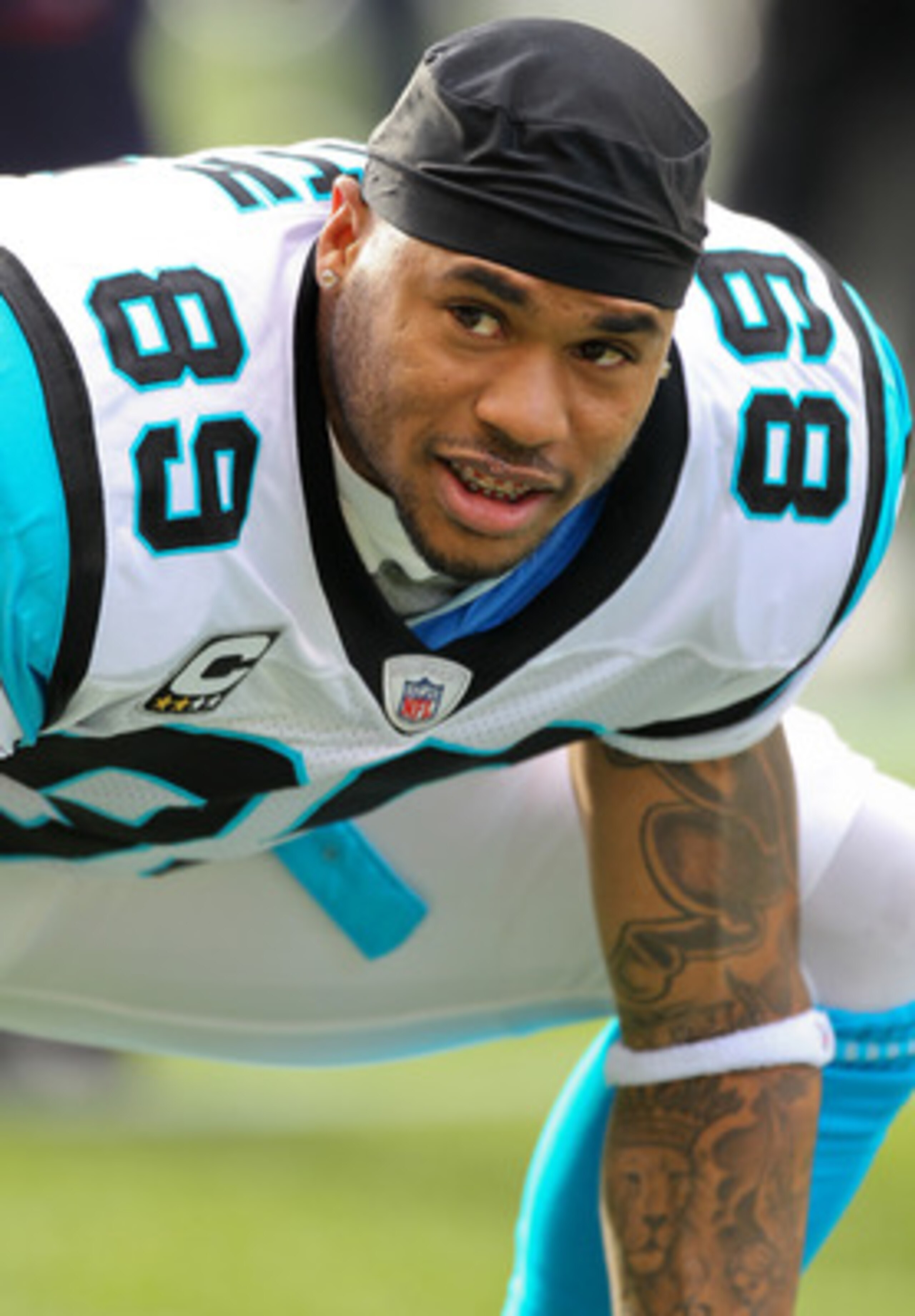 SEATTLE - DECEMBER 05:  Wide receiver Steve Smith #89 of the Carolina Panthers looks on during warmups prior to the game against the Seattle Seahawks at Qwest Field on December 5, 2010 in Seattle, Washington. The Seahawks won, 31-14. (Photo by Otto Greule