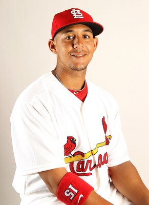 JUPITER, FL - FEBRUARY 24: John Jay #15 of the St. Louis Cardinals during Photo Day at Roger Dean Stadium on February 24, 2011 in Jupiter, Florida.  (Photo by Mike Ehrmann/Getty Images)