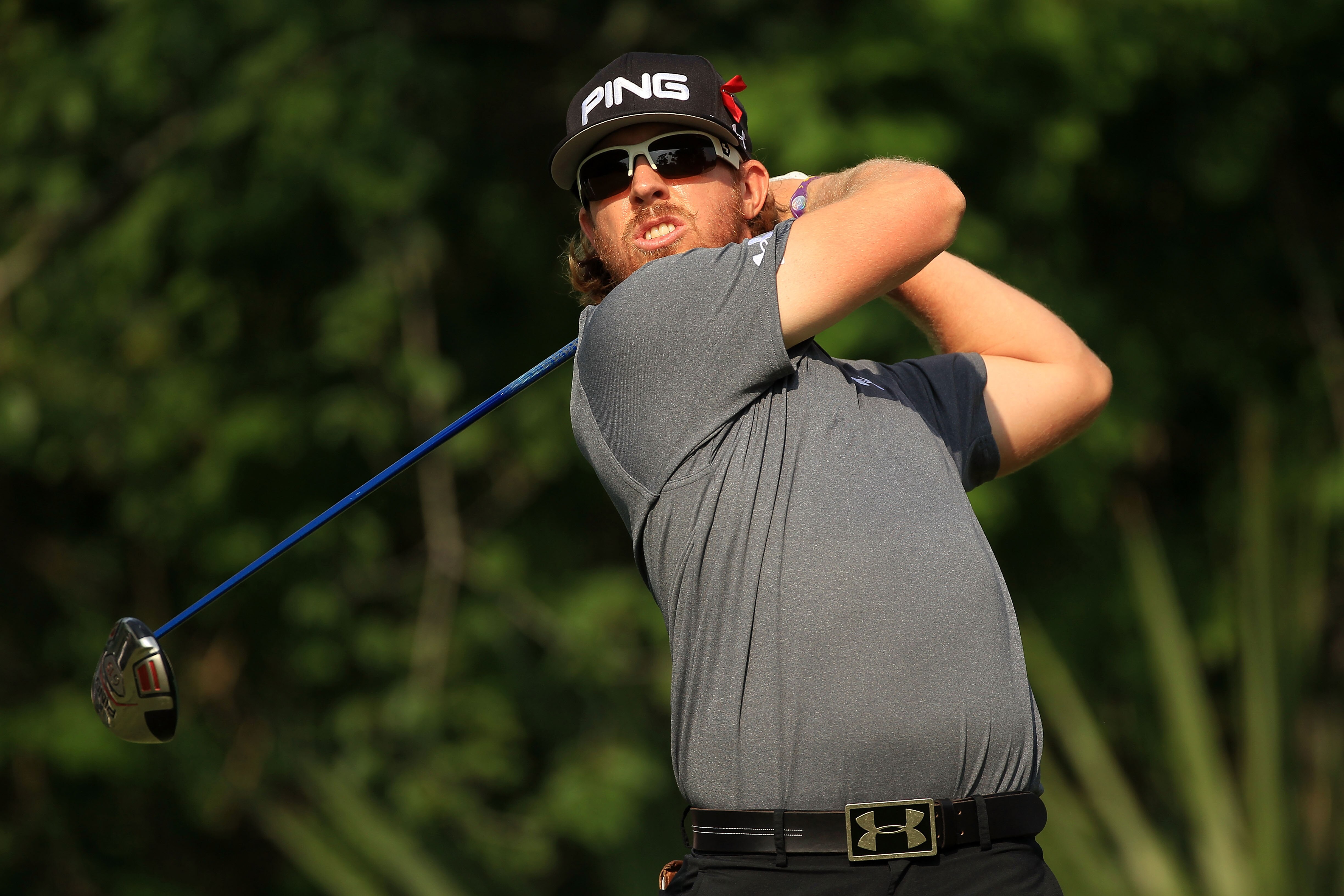 PONTE VEDRA BEACH, FL - MAY 13:  Hunter Mahan hits his tee shot on the fifth hole during the second round of THE PLAYERS Championship held at THE PLAYERS Stadium course at TPC Sawgrass on May 13, 2011 in Ponte Vedra Beach, Florida.  (Photo by Streeter Lec