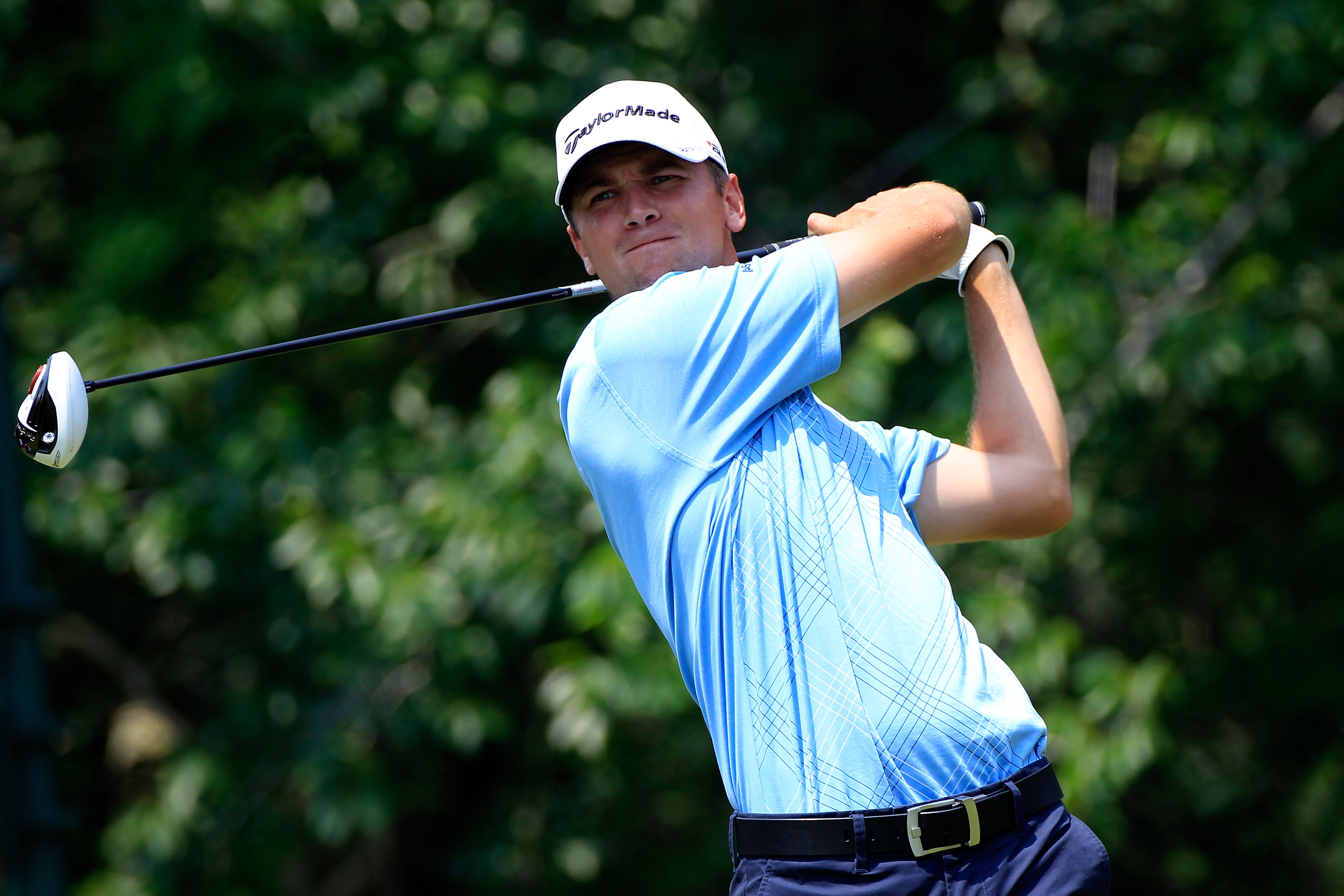 PONTE VEDRA BEACH, FL - MAY 14:  Sean O'Hair hits hit tee shot on the fifth hole during the third round of THE PLAYERS Championship held at THE PLAYERS Stadium course at TPC Sawgrass on May 14, 2011 in Ponte Vedra Beach, Florida.  (Photo by Sam Greenwood/