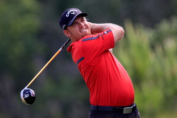 PONTE VEDRA BEACH, FL - MAY 13:  J.B. Holmes hits his tee shot on the 14th hole during the second round of THE PLAYERS Championship held at THE PLAYERS Stadium course at TPC Sawgrass on May 13, 2011 in Ponte Vedra Beach, Florida.  (Photo by Sam Greenwood/