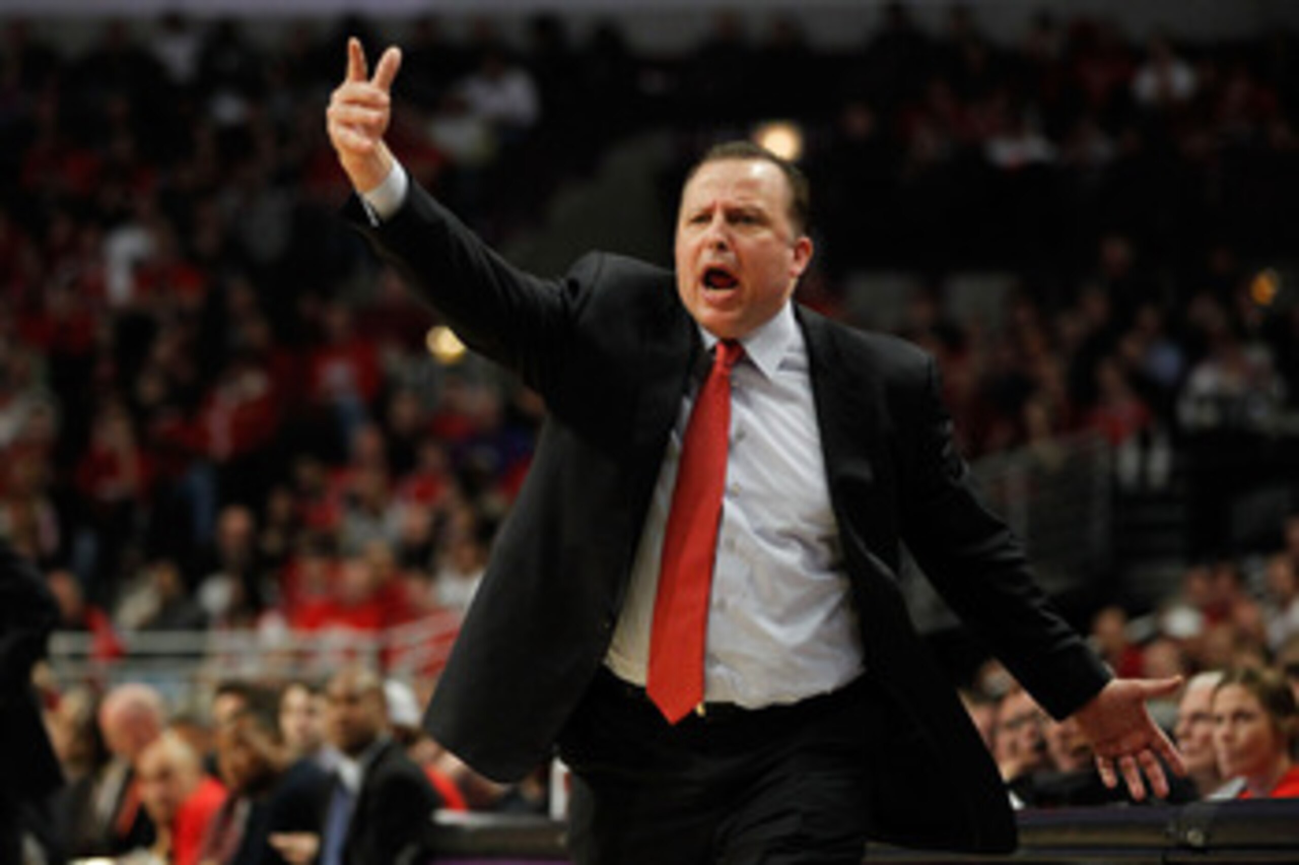 CHICAGO, IL - MAY 15:  Head coach Tom Thibodeau of the Chicago Bulls reacts as he coaches against the Miami Heat in Game One of the Eastern Conference Finals during the 2011 NBA Playoffs on May 15, 2011 at the United Center in Chicago, Illinois. The Bulls