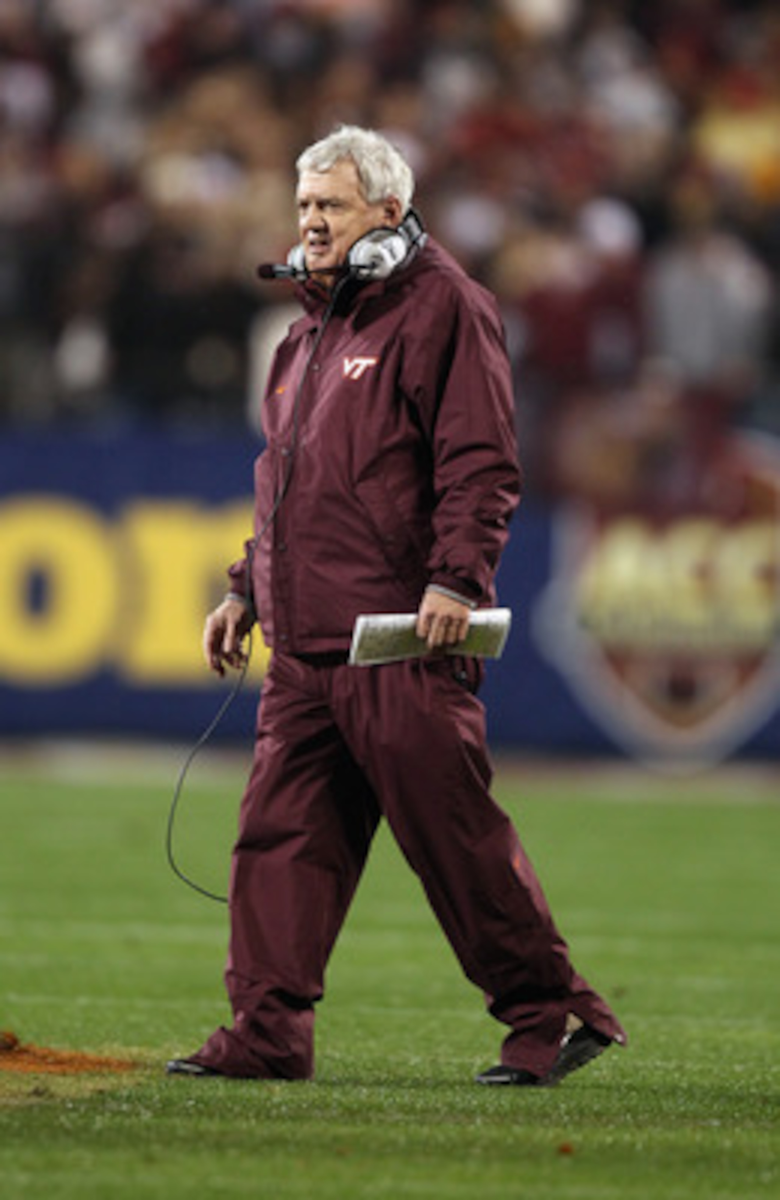 CHARLOTTE, NC - DECEMBER 04: Head coach Frank Beamer of the Virginia Tech Hokies at Bank of America Stadium on December 4, 2010 in Charlotte, North Carolina. (Photo by Streeter Lecka/Getty Images) CHARLOTTE, NC - DECEMBER 04: Head coach Frank Beamer of the Virginia Tech Hokies at Bank of America Stadium on December 4, 2010 in Charlotte, North Carolina. (Photo by Streeter Lecka/Getty Images)