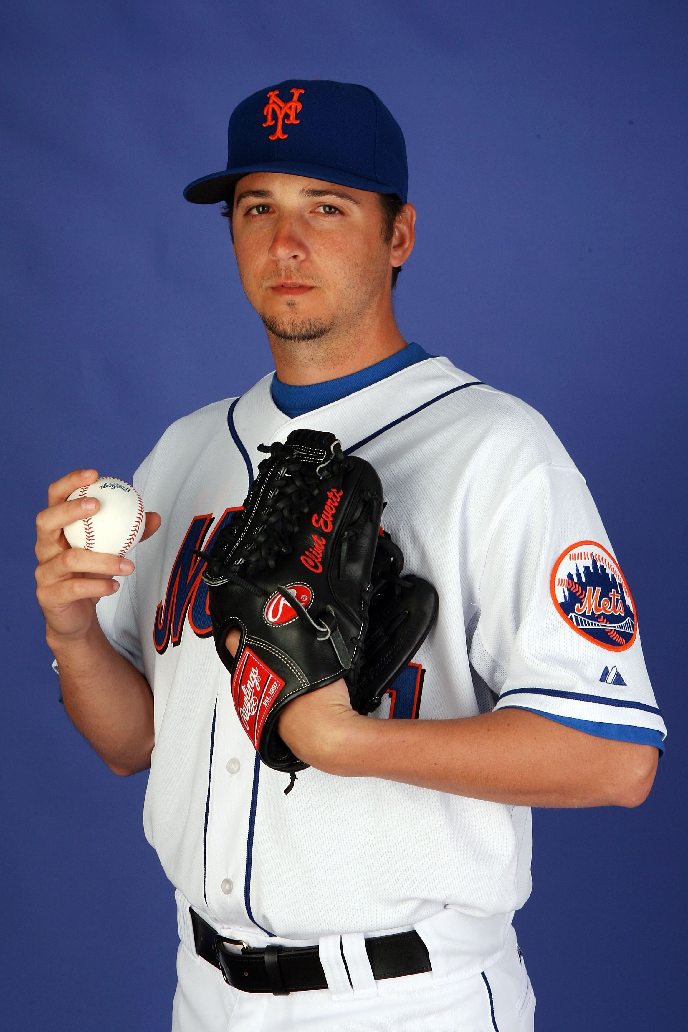 PORT ST. LUCIE, FL - FEBRUARY 27:  Pitcher Clint Everts #61 of the New York Mets poses during photo day at Tradition Field on February 27, 2010 in Port St. Lucie, Florida.  (Photo by Doug Benc/Getty Images)