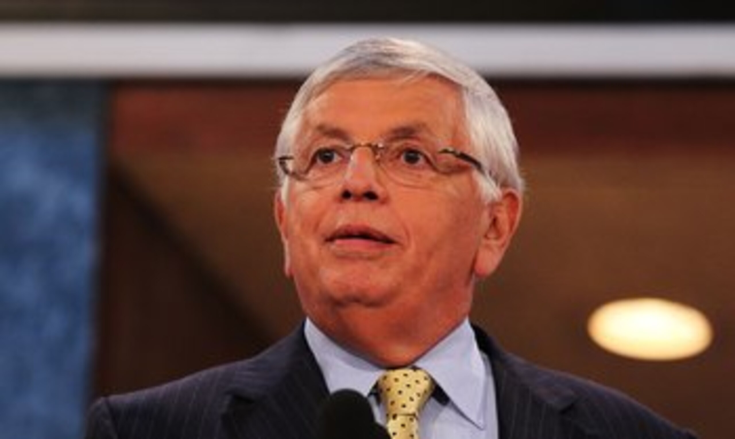 NEW YORK - JUNE 24:  NBA Commisioner David Stern speaks at the NBA Draft at Madison Square Garden on June 24, 2010 in New York, New York.  (Photo by Al Bello/Getty Images)