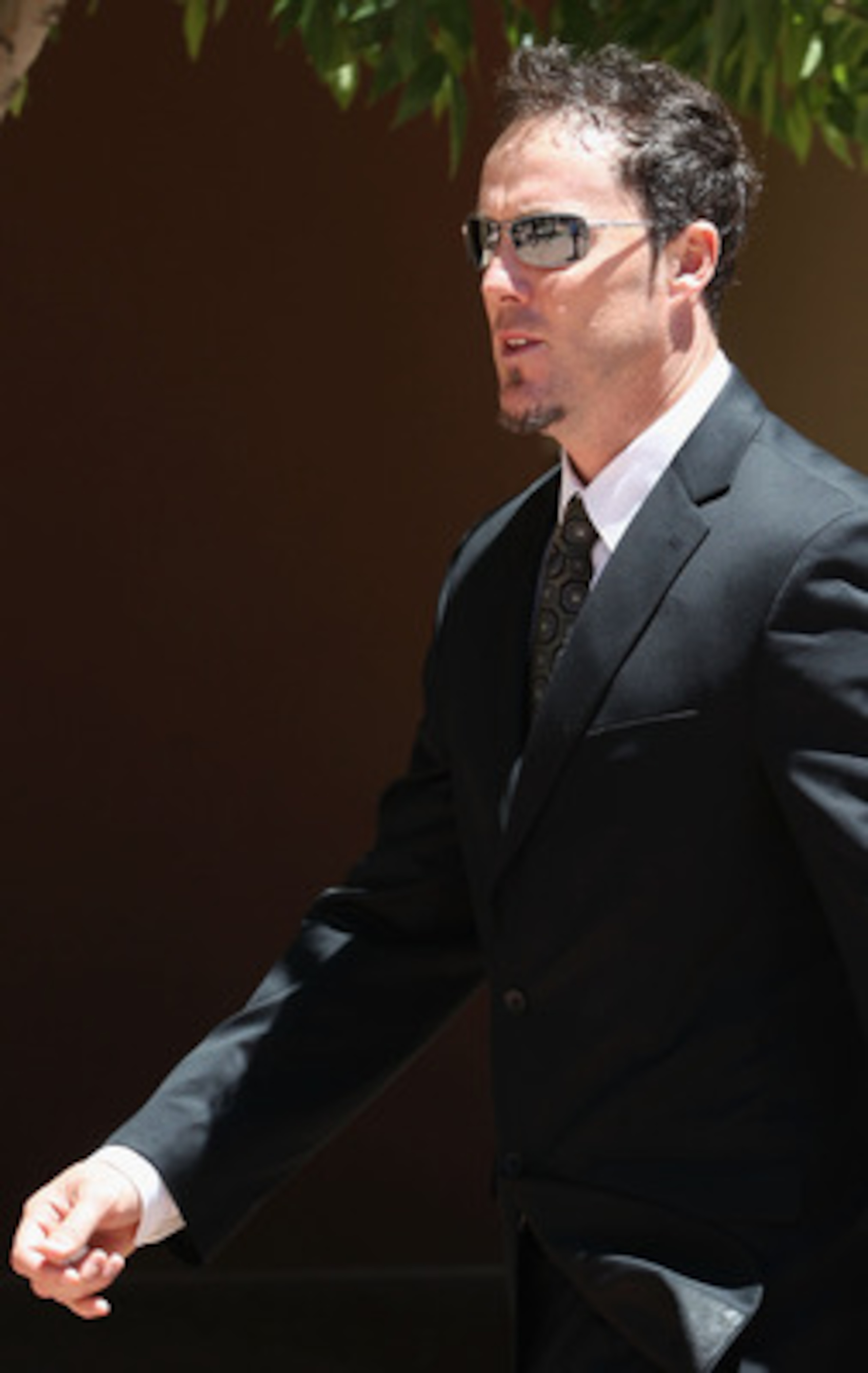 PEORIA, AZ - MAY 20:  Joe Nathan of the Minnesota Twins outside of the church following the funeral service for Hall of Famer Harmon Killebrew at Christ's Church of the Valley on May 20, 2011 in Peoria, Arizona. Killebrew died from esophageal cancer on Ma