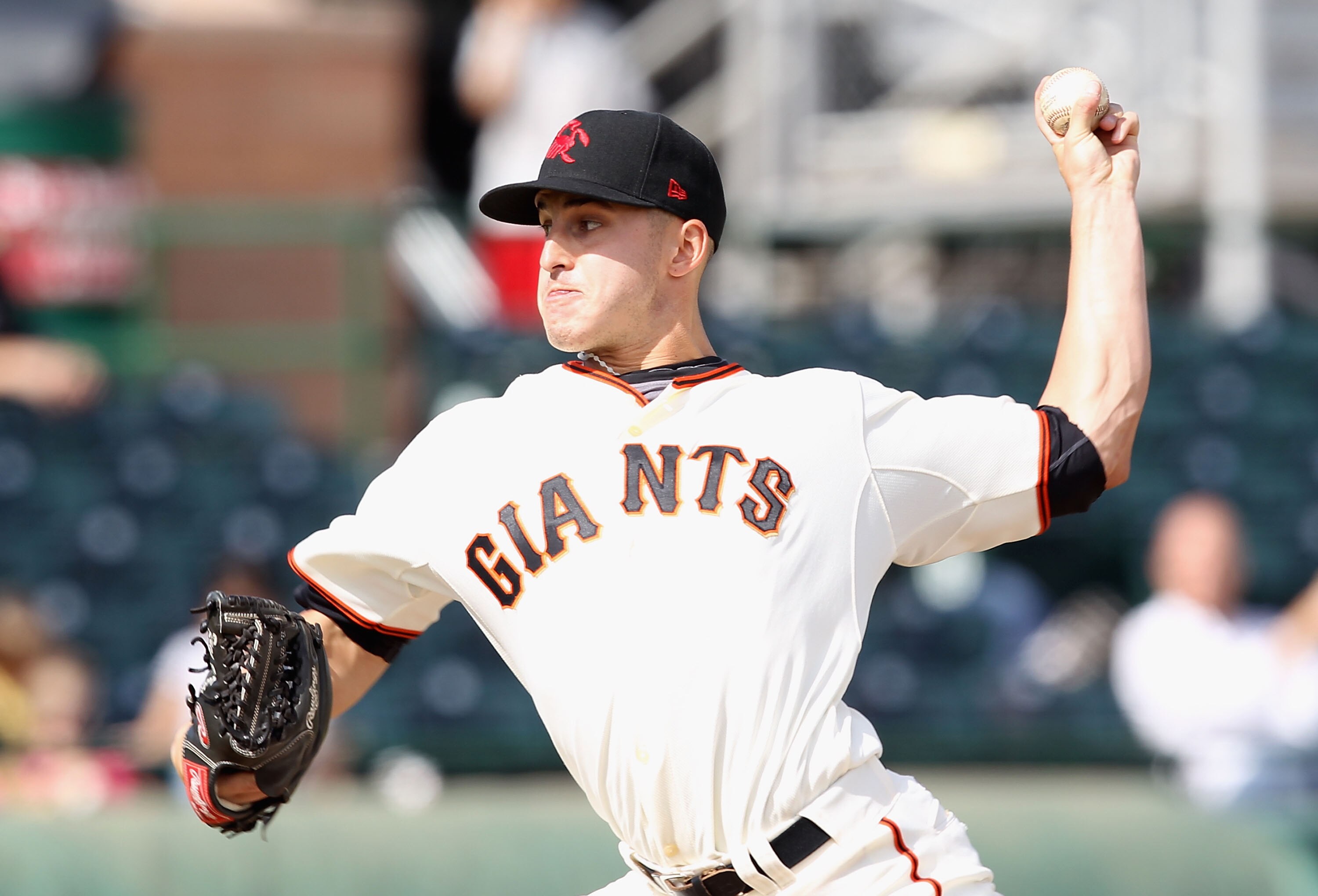 SCOTTSDALE, AZ - OCTOBER 23:  San Francisco Giants prospect Ryan Verdugo #68 playing for the Scottsdale Scorpions pitches against the Phoenix Desert Dogs during the AZ Fall League game at Scottsdale Stadium on October 23, 2010 in Scottsdale, Arizona.  (Ph