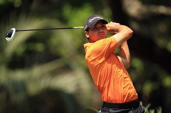 HILTON HEAD ISLAND, SC - APRIL 23:  Jason Day of Australia watches his tee shot on the 2nd hole during the third round of The Heritage at Harbour Town Golf Links on April 23, 2011 in Hilton Head Island, South Carolina.  (Photo by Streeter Lecka/Getty Imag