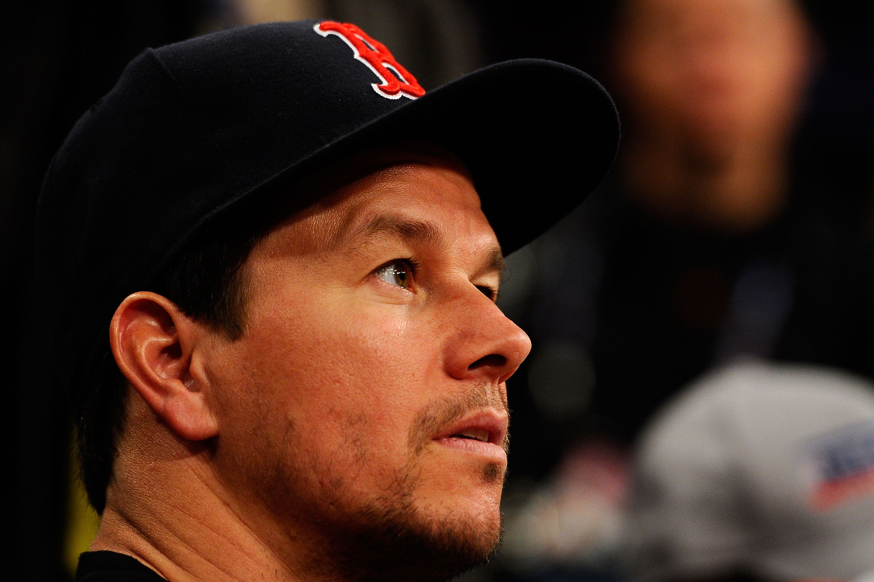 LOS ANGELES, CA - FEBRUARY 19:  Actor Mark Wahlberg looks on as he attends NBA All-Star Saturday night presented by State Farm at Staples Center on February 19, 2011 in Los Angeles, California.  NOTE TO USER: User expressly acknowledges and agrees that, b