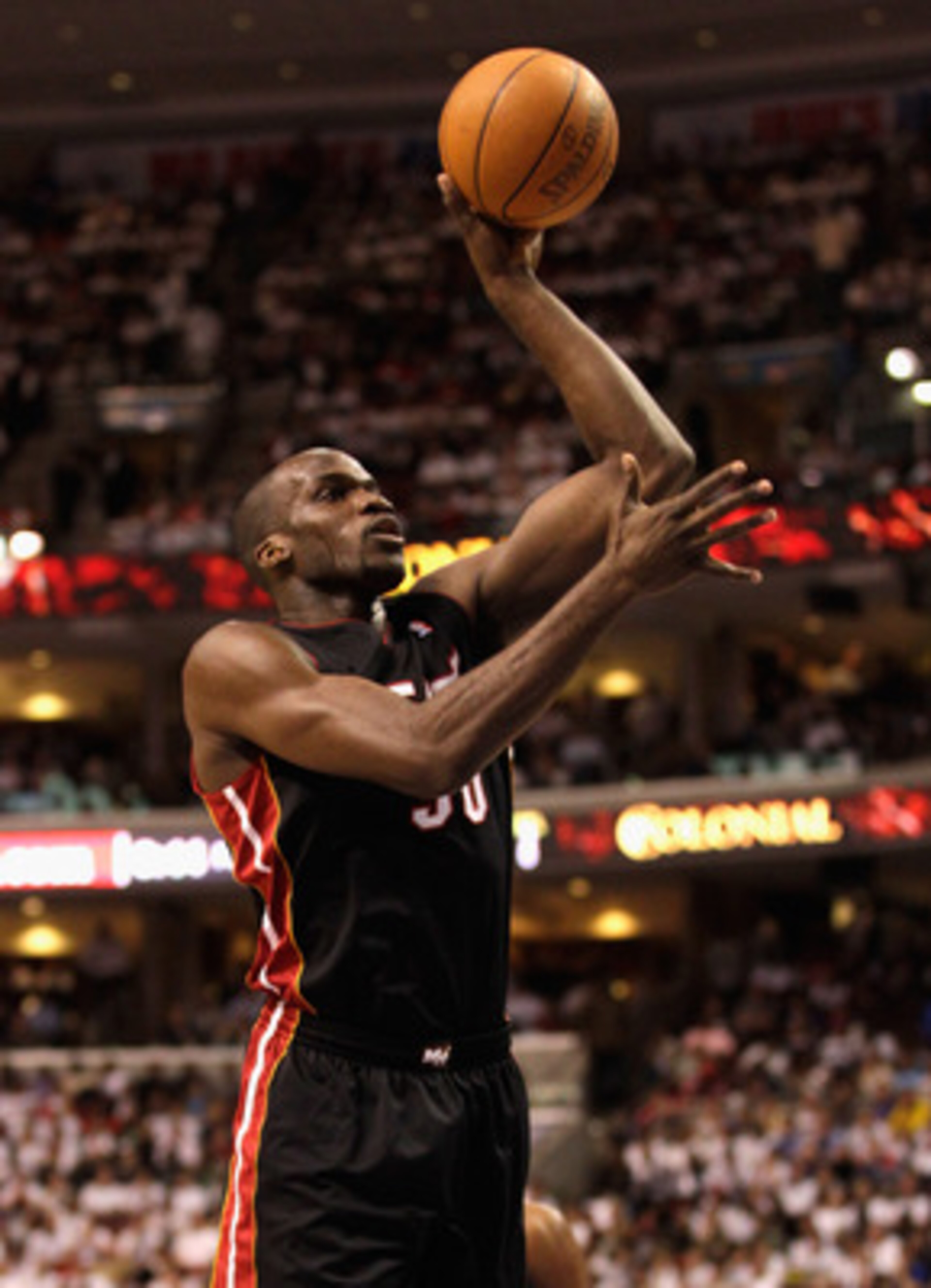 PHILADELPHIA, PA - APRIL 21: Joel Anthony #50 of the Miami Heat puts up a shot against the Philadelphia 76ers in Game Three of the Eastern Conference Quarterfinals during the 2011 NBA Playoffs at Wells Fargo Center on April 21, 2011 in Philadelphia, Penns PHILADELPHIA, PA - APRIL 21: Joel Anthony #50 of the Miami Heat puts up a shot against the Philadelphia 76ers in Game Three of the Eastern Conference Quarterfinals during the 2011 NBA Playoffs at Wells Fargo Center on April 21, 2011 in Philadelphia, Penns