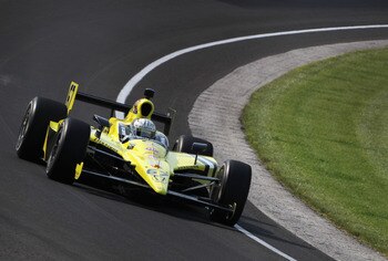 INDIANAPOLIS, IN - MAY 20:  Ed Carpenter, driver of the #67 Dollar General/Sarah Fisher Racing Dallara Honda, in action during practice for the Indianapolis 500 on May 20, 2011 at Indianapolis Motor Speedway in Indianapolis, Indiana.  (Photo by Jamie Squi