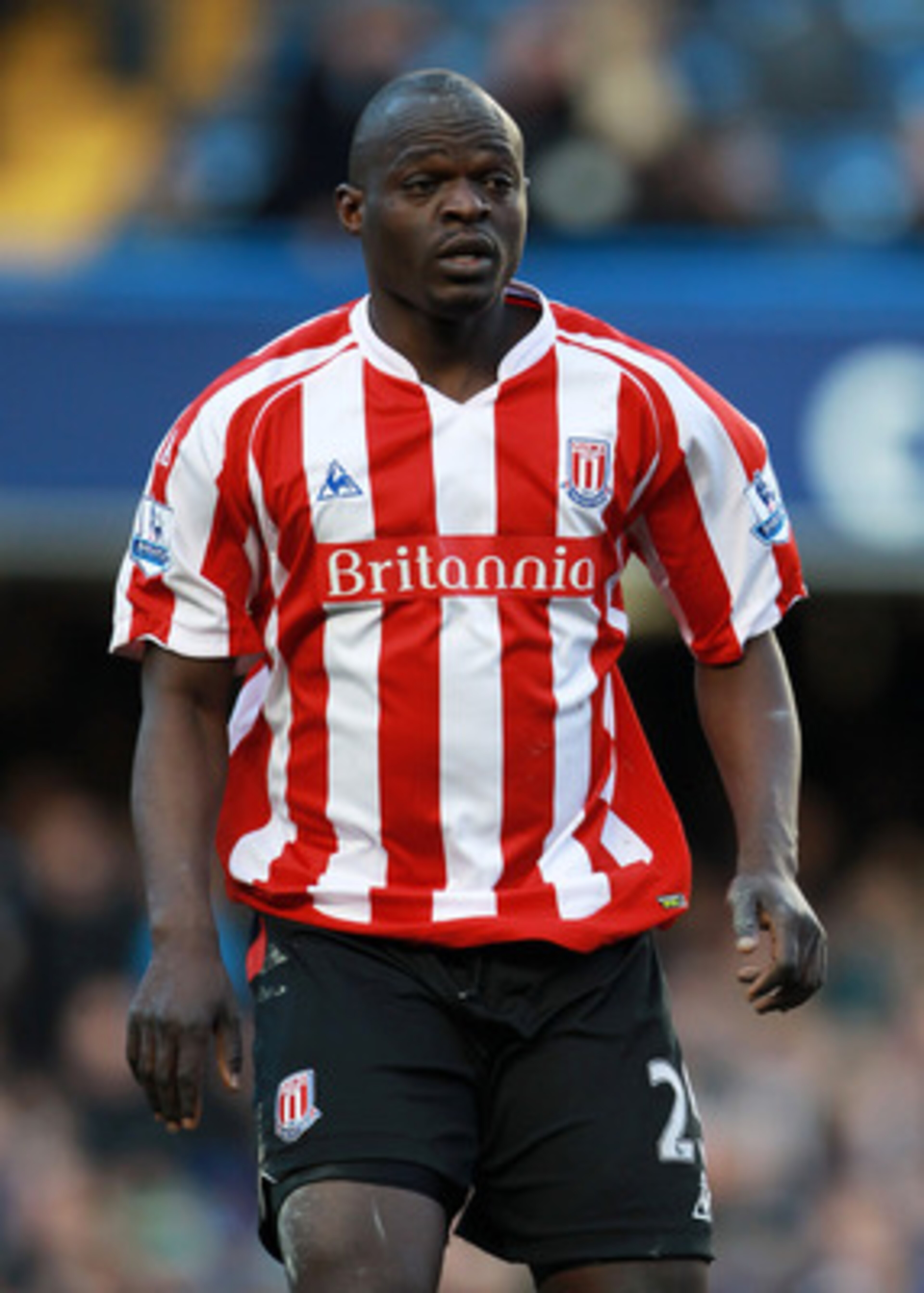 LONDON, ENGLAND - MARCH 07:  Abdoulaye Faye of Stoke City in action during the FA Cup sponsored by E.on Quarter Final match between Chelsea and Stoke City at Stamford Bridge on March 7, 2010 in London, England.  (Photo by Phil Cole/Getty Images)