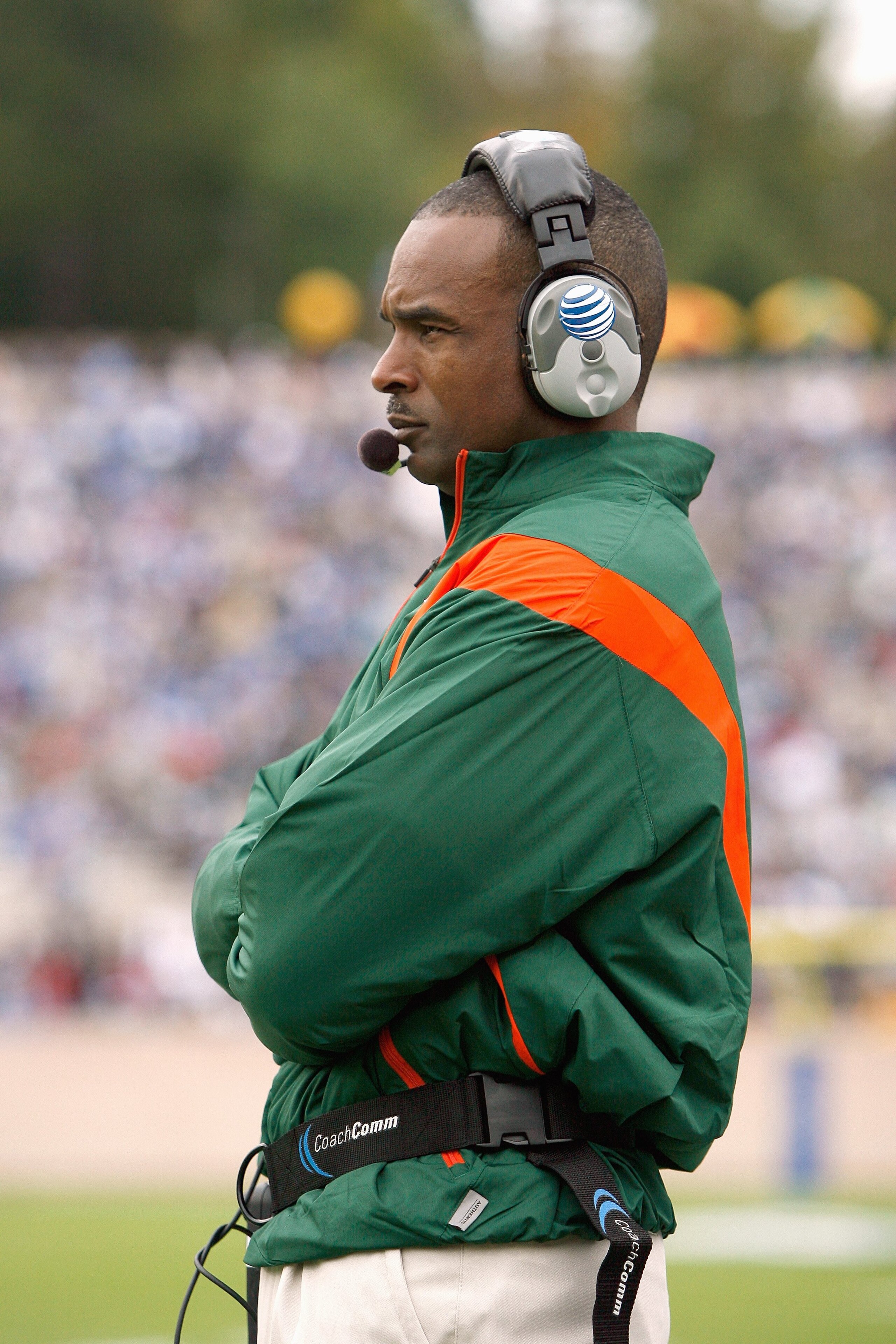DURHAM, NC - OCTOBER 18: Head coach Randy Shannon of the Miami Hurricanes watches the action during the game against the Duke Blue Devils at Wallace Wade Stadium on October 18, 2008 in Durham, North Carolina. (Photo by Kevin C. Cox/Getty Images) DURHAM, NC - OCTOBER 18: Head coach Randy Shannon of the Miami Hurricanes watches the action during the game against the Duke Blue Devils at Wallace Wade Stadium on October 18, 2008 in Durham, North Carolina. (Photo by Kevin C. Cox/Getty Images)