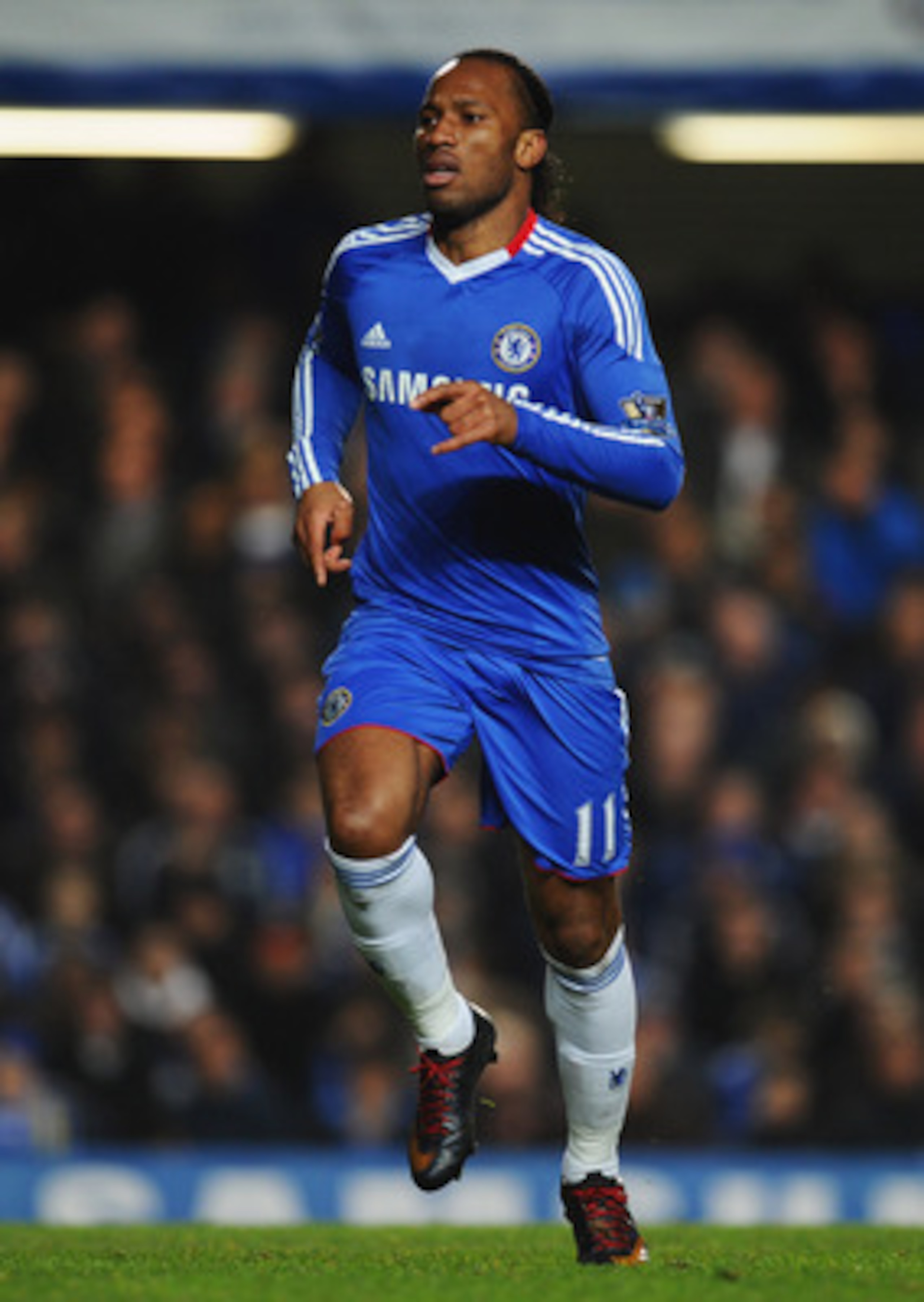 LONDON, ENGLAND - MARCH 01:  Didier Drogba of Chelsea looks on during the Barclays Premier League match between Chelsea and Manchester United at Stamford Bridge on March 1, 2011 in London, England.  (Photo by Clive Mason/Getty Images)