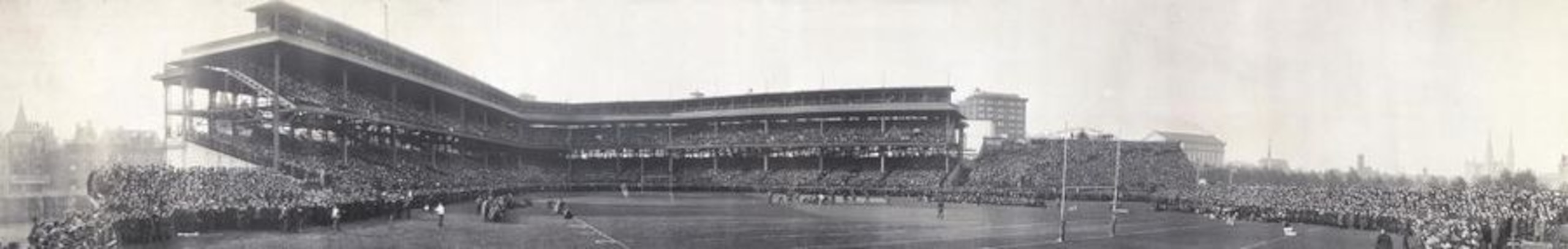 Forbes Field, built for baseball, was the home of the Steelers from 1933-1963