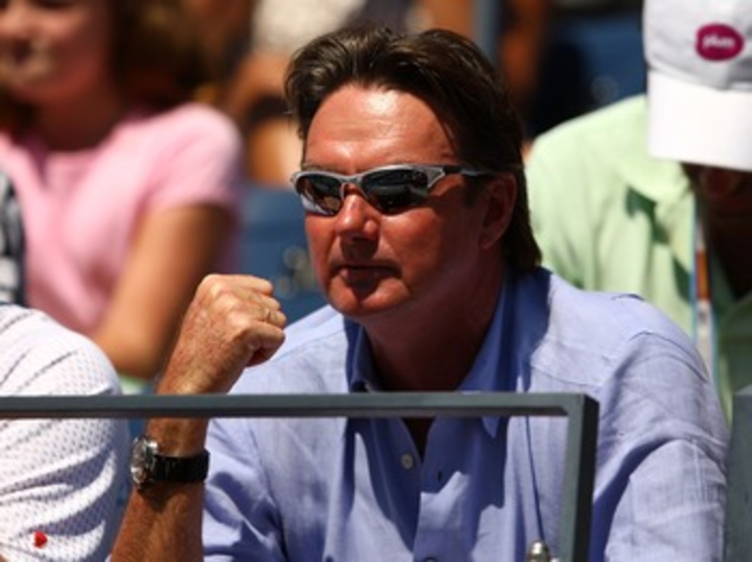 NEW YORK - SEPTEMBER 01:  Jimmy Connors, coach for Andy Roddick, looks on as Roddick plays a match against Thomas Johansson of Sweden during day six of the 2007 U.S. Open at the Billie Jean King National Tennis Center on September 1, 2007 in the Flushing