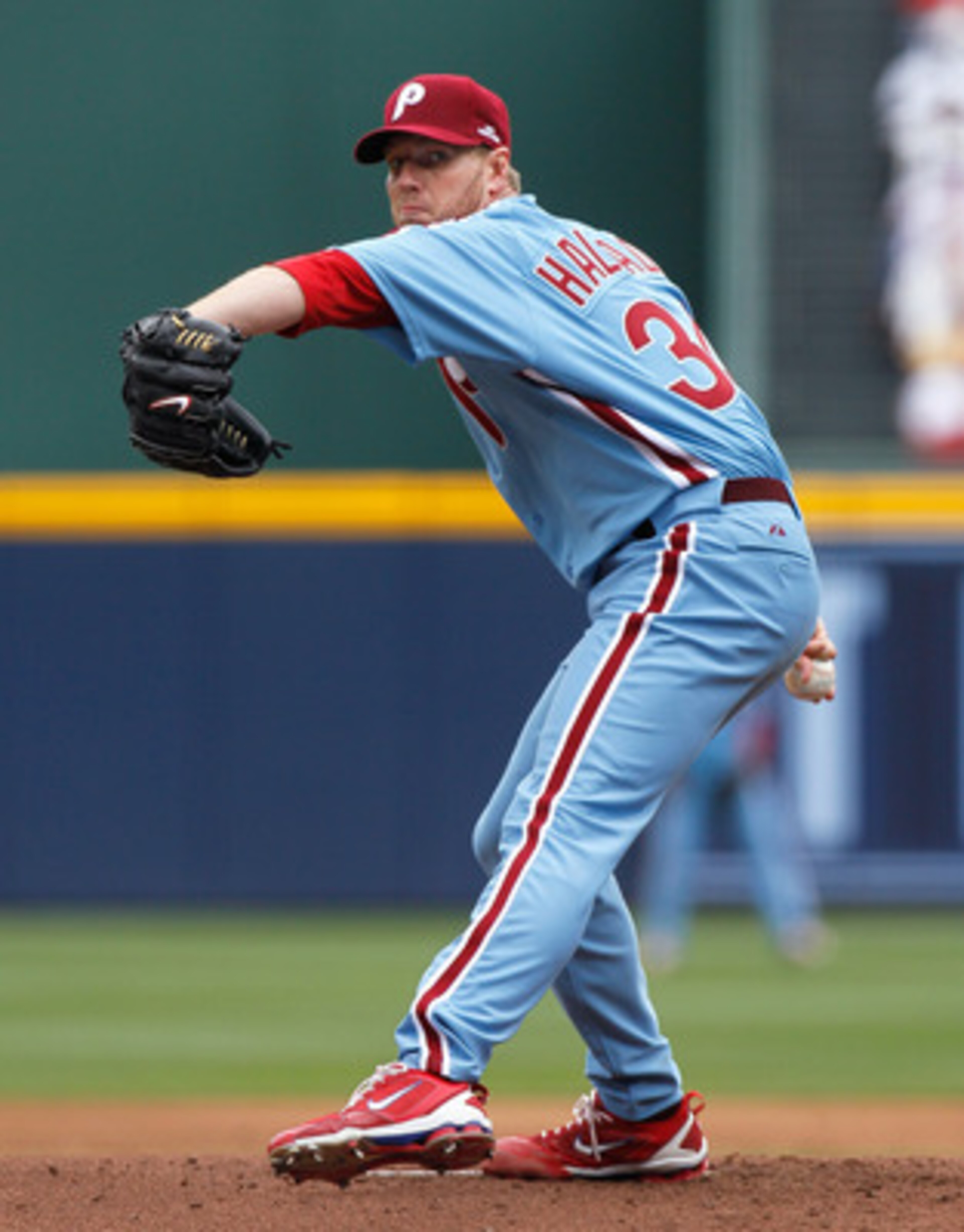 ATLANTA, GA - MAY 15: Roy Halladay #34 of the Philadelphia Phillies against the Atlanta Braves at Turner Field on May 15, 2011 in Atlanta, Georgia. (Photo by Kevin C. Cox/Getty Images) ATLANTA, GA - MAY 15: Roy Halladay #34 of the Philadelphia Phillies against the Atlanta Braves at Turner Field on May 15, 2011 in Atlanta, Georgia. (Photo by Kevin C. Cox/Getty Images)