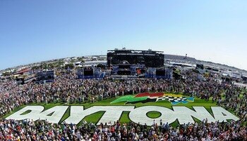 DAYTONA BEACH, FL - FEBRUARY 20:  A general view of the pre-race stage before the NASCAR Sprint Cup Series Daytona 500 at Daytona International Speedway on February 20, 2011 in Daytona Beach, Florida.  (Photo by Chris Graythen/Getty Images)