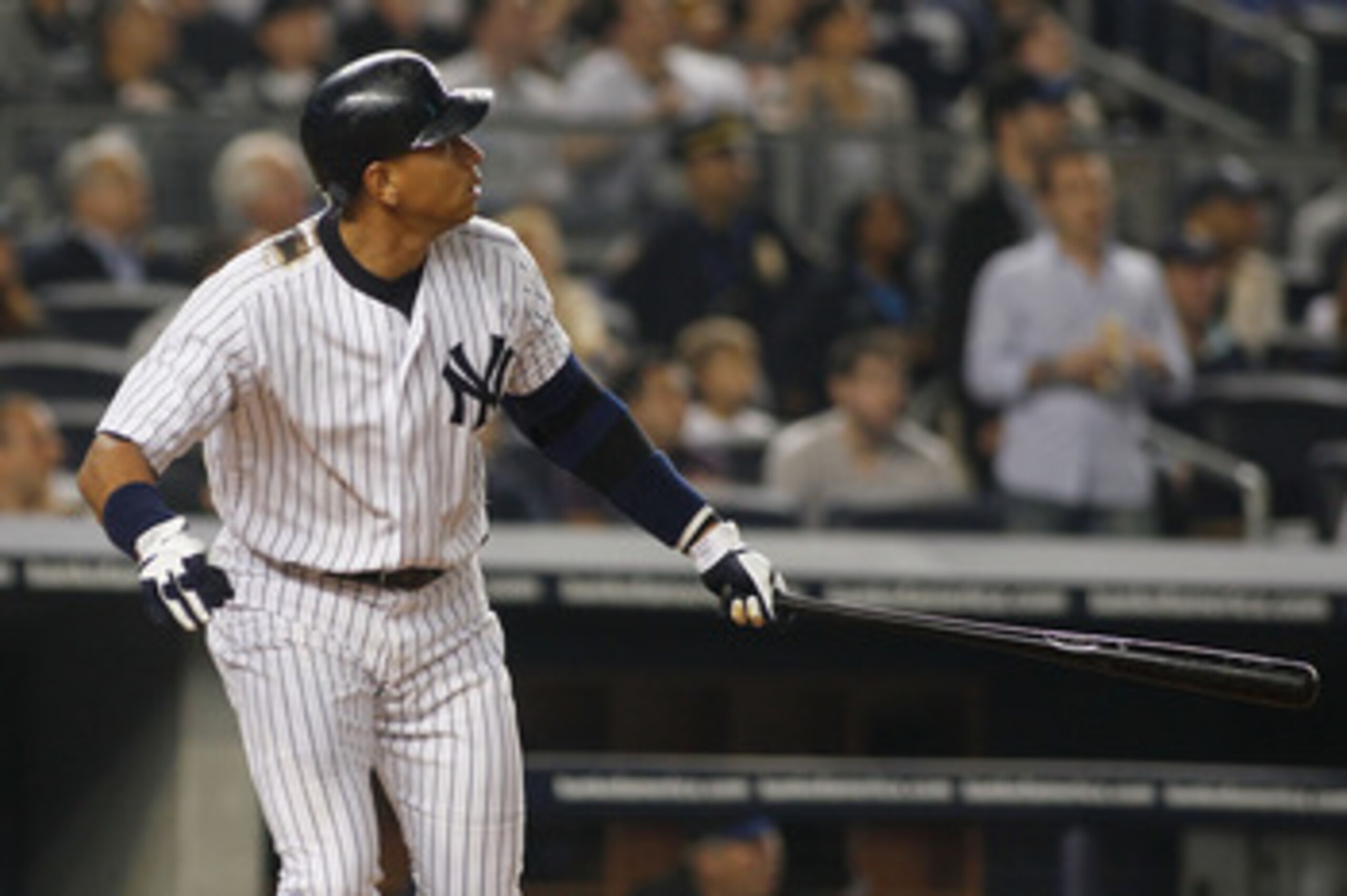 NEW YORK - MAY 21:  Alex Rodriguez #13 of the New York Yankees hits a solo homerun in the bottom of the sixth inning against the New York Mets on May 21, 2011 at Yankee Stadium in the Bronx borough of New York City.  (Photo by Mike Stobe/Getty Images)