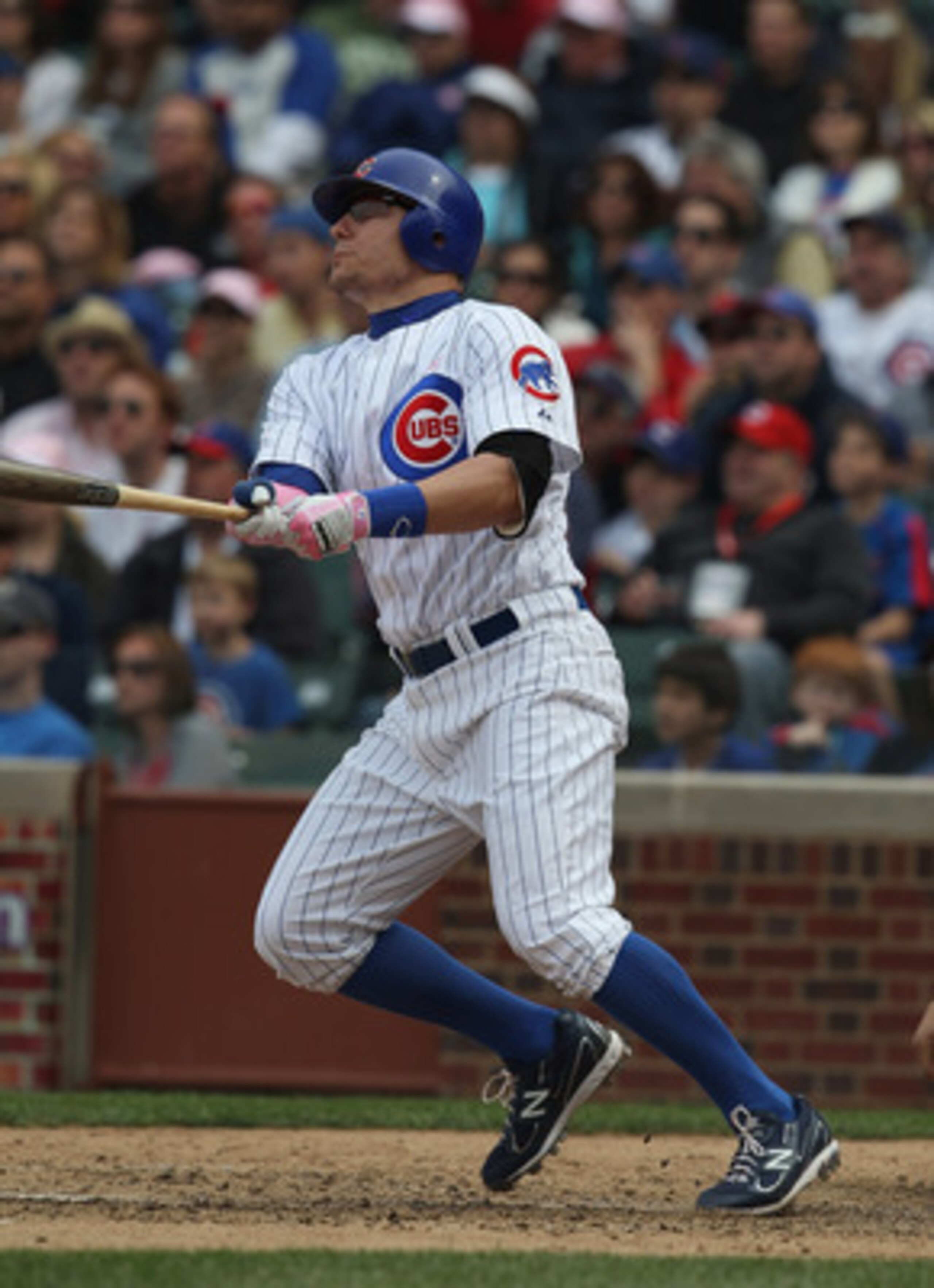 CHICAGO, IL - MAY 08: Jeff Baker #28 of the Chicago Cubs takes a swing against the Cincinnati Reds at Wrigley Field on May 8, 2011 in Chicago, Illinois. The Reds defeated the Cubs 2-0. (Photo by Jonathan Daniel/Getty Images) CHICAGO, IL - MAY 08: Jeff Baker #28 of the Chicago Cubs takes a swing against the Cincinnati Reds at Wrigley Field on May 8, 2011 in Chicago, Illinois. The Reds defeated the Cubs 2-0. (Photo by Jonathan Daniel/Getty Images)