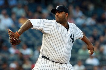 NEW YORK, NY - MAY 24:  CC Sabathia #52 of the New York Yankees pirches against the Toronto Blue Jays at Yankee Stadium on May 24, 2011 in the Bronx borough of New York City.  (Photo by Michael Heiman/Getty Images)