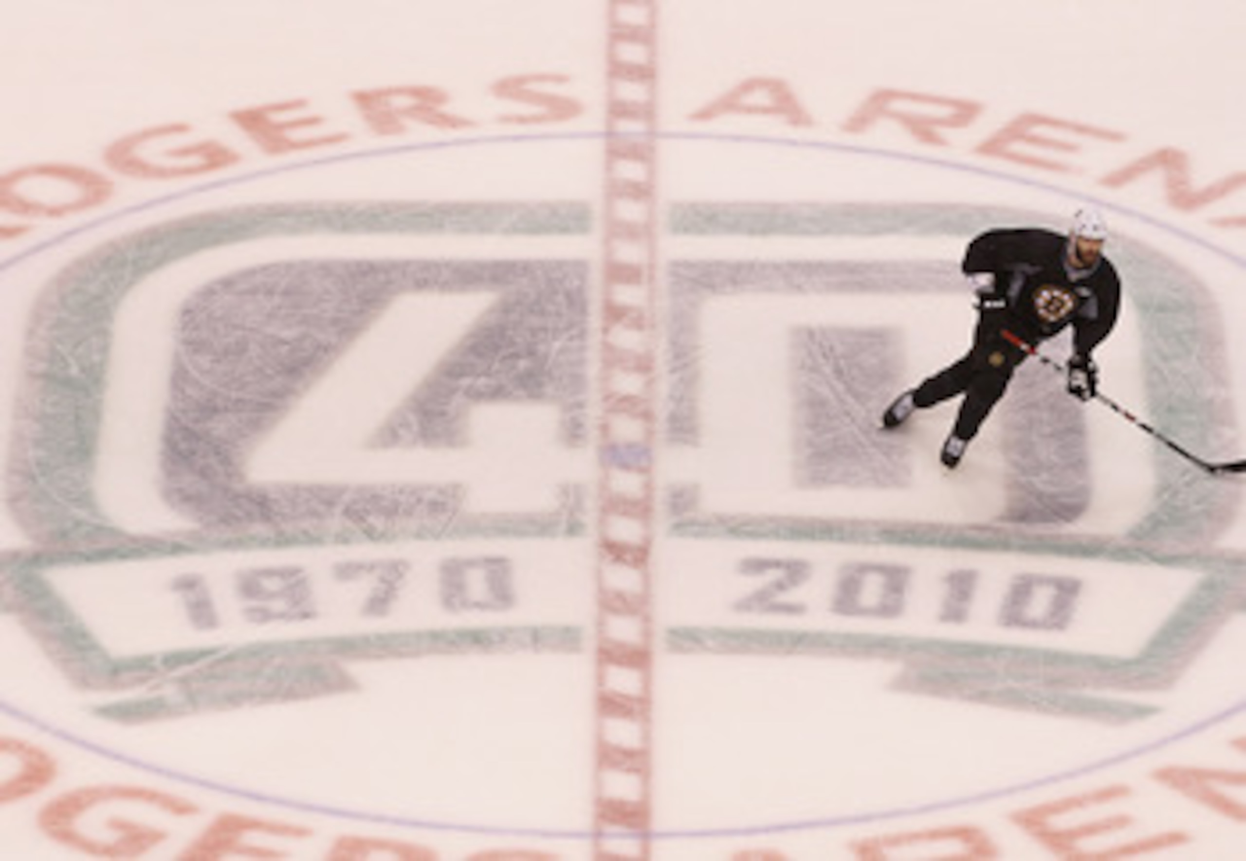 VANCOUVER, BC - MAY 31: Zdeno Chara #33 of the Boston Bruins skates during a practice session the day before the opening game of the 2011 NHL Stanley Cup Finals at the Rogers Arena on May 31, 2011 in Vancouver, Canada.  (Photo by Bruce Bennett/Getty Image
