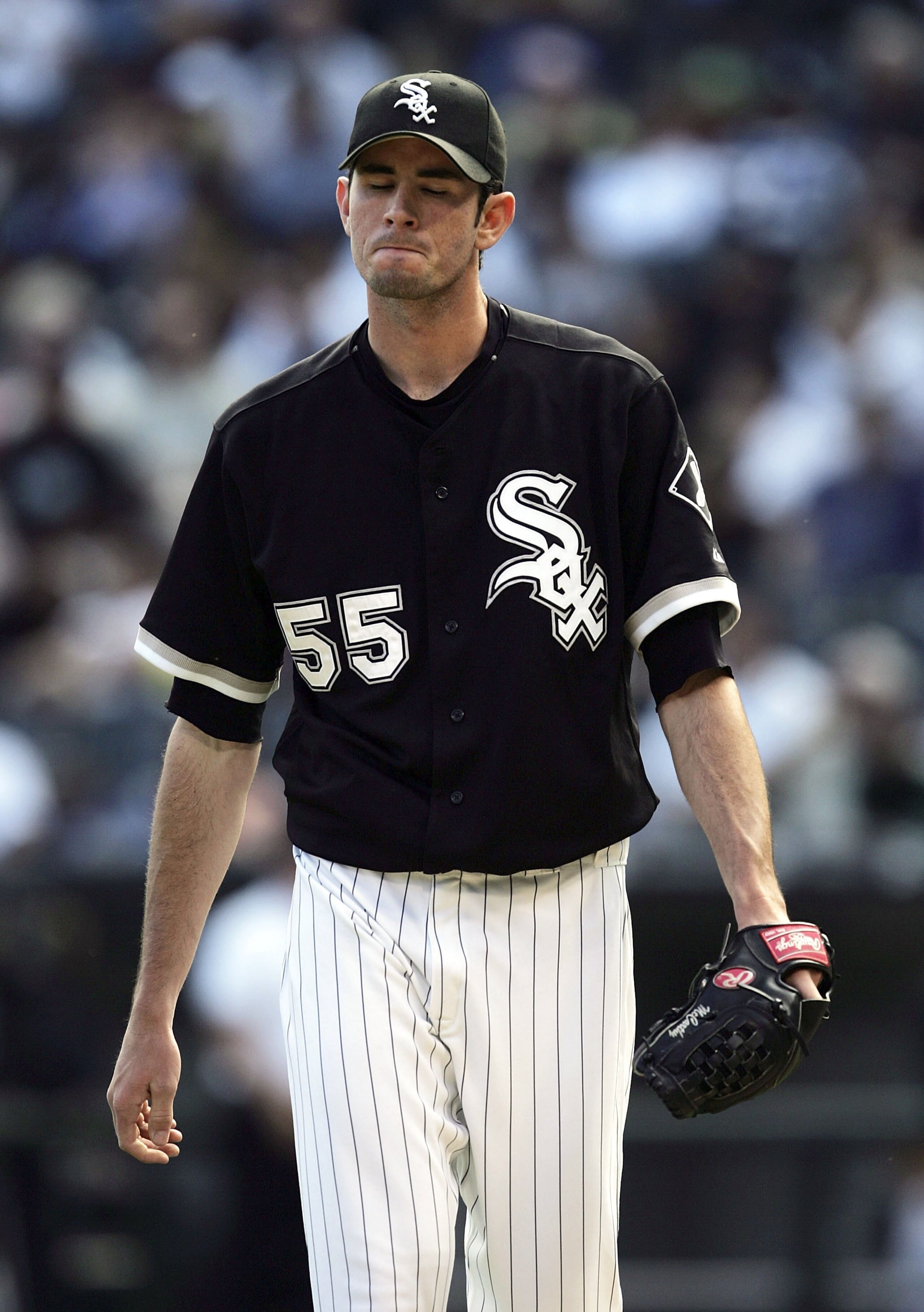 CHICAGO - AUGUST 31: Brandon McCarthy #55 of the Chicago White Sox walks off the field after giving up the winning runs to the Tampa Bay Devil Rays in the 10th inning on August 31, 2006 at U.S. Cellular Field in Chicago, Illinois. The Devil Rays defeated CHICAGO - AUGUST 31: Brandon McCarthy #55 of the Chicago White Sox walks off the field after giving up the winning runs to the Tampa Bay Devil Rays in the 10th inning on August 31, 2006 at U.S. Cellular Field in Chicago, Illinois. The Devil Rays defeated