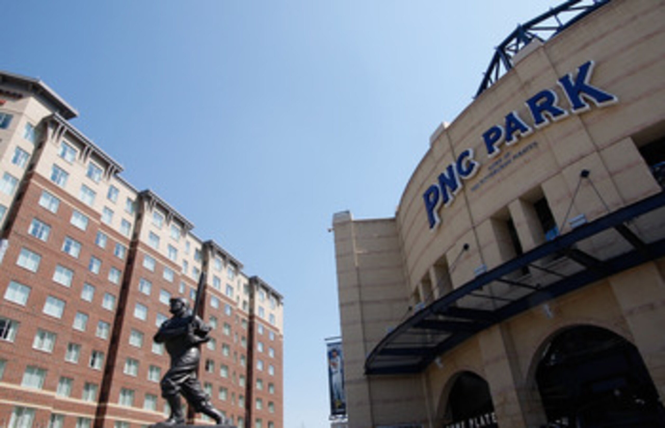 PITTSBURGH - APRIL 07:  A statue stands out in front of at PNC Park prior to the Opening Day game between the Pittsburgh Pirates and the Colorado Rockies on April 7, 2011 at PNC Park in Pittsburgh, Pennsylvania.  (Photo by Jared Wickerham/Getty Images)