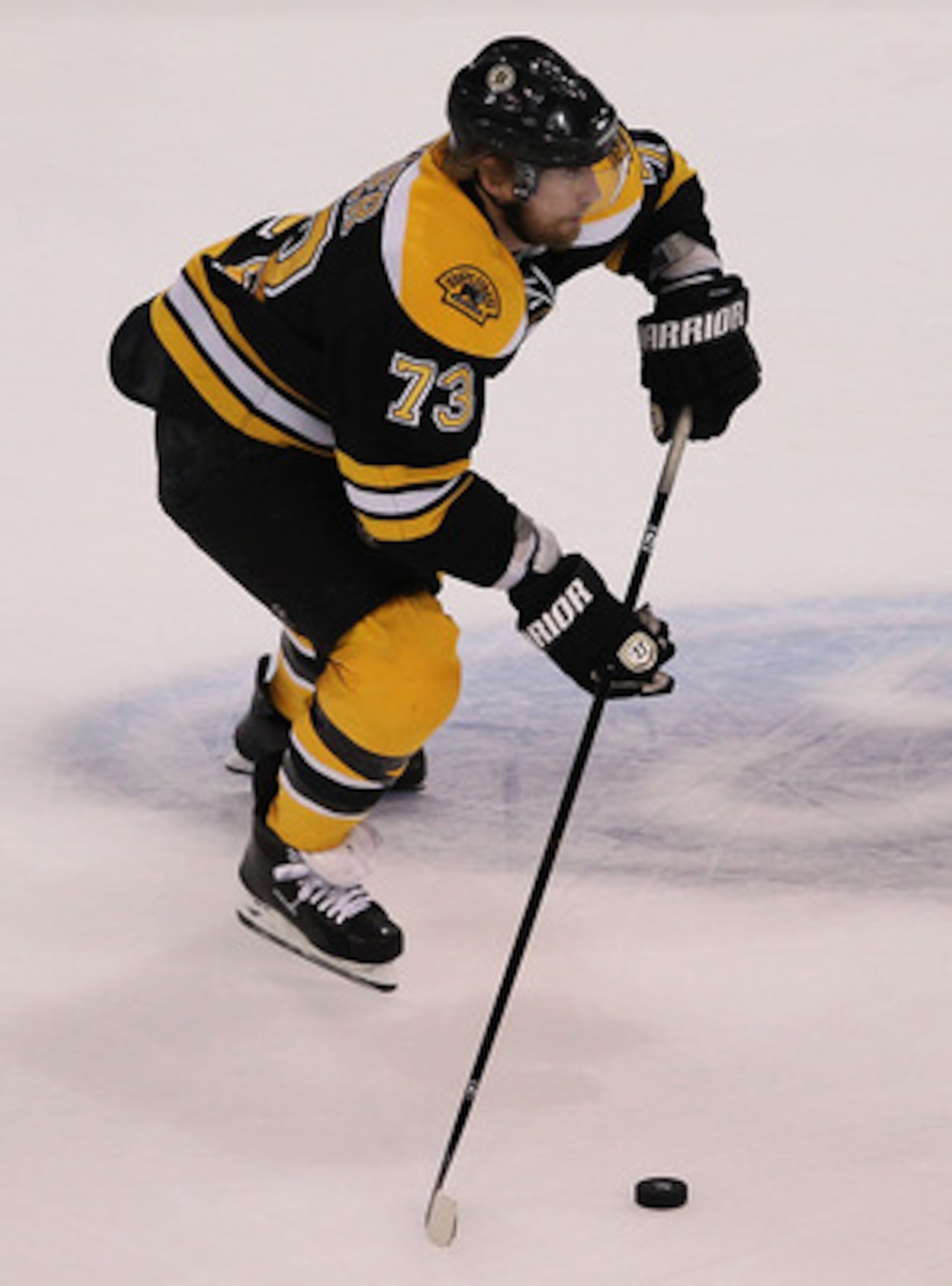 BOSTON, MA - MAY 17: Michael Ryder #73 of the Boston Bruins controls the puck against the Tampa Bay Lightning in Game Two of the Eastern Conference Finals during the 2011 NHL Stanley Cup Playoffs at TD Garden on May 17, 2011 in Boston, Massachusetts. (P BOSTON, MA - MAY 17: Michael Ryder #73 of the Boston Bruins controls the puck against the Tampa Bay Lightning in Game Two of the Eastern Conference Finals during the 2011 NHL Stanley Cup Playoffs at TD Garden on May 17, 2011 in Boston, Massachusetts. (P