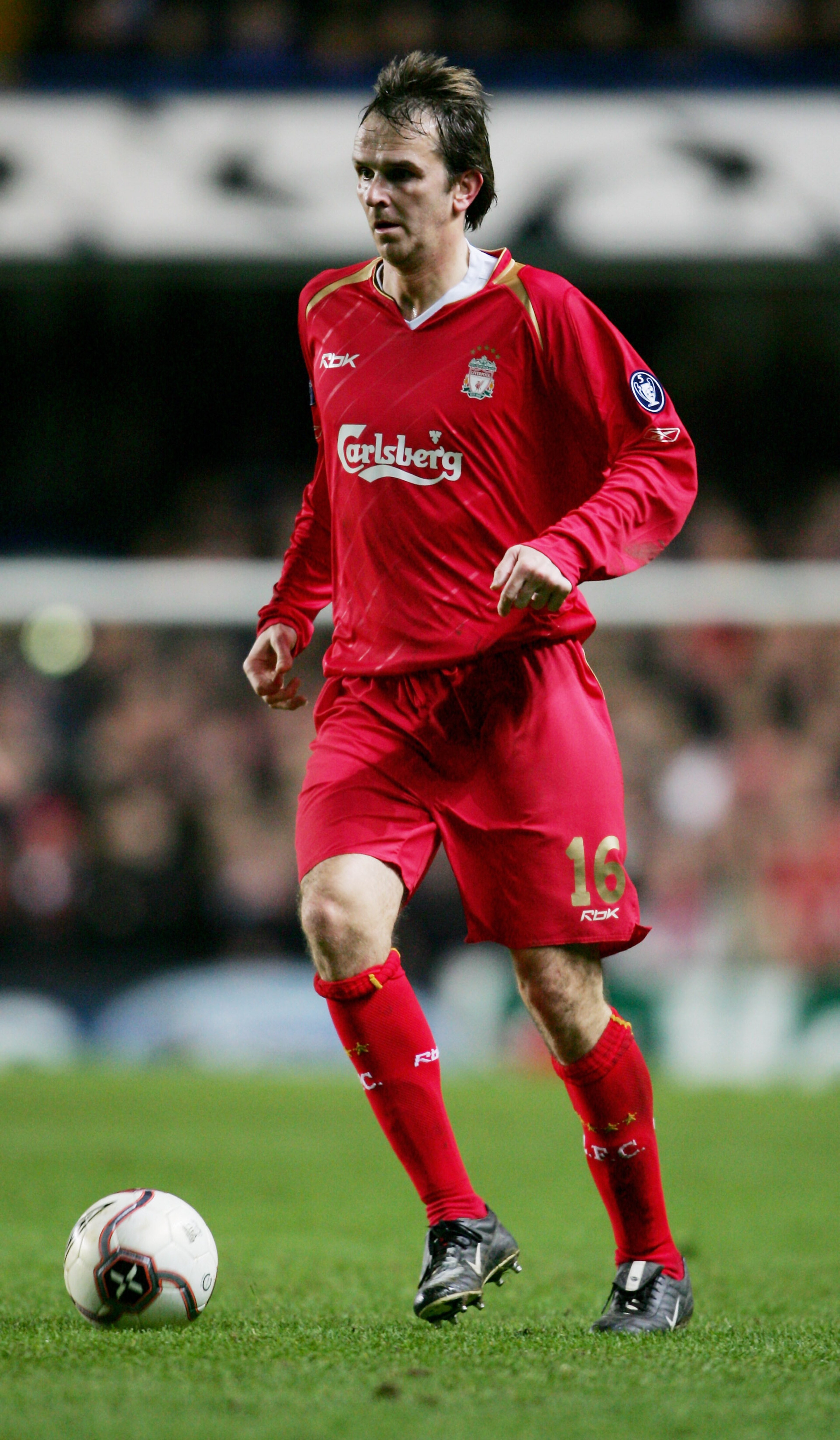 LONDON - DECEMBER 06:  Dietmar Hamann of Liverpool in action during the UEFA Champions League Group G match between Chelsea and Liverpool at Stamford Bridge on December 6, 2005 in London, England.  (Photo by Jamie McDonald/Getty Images)