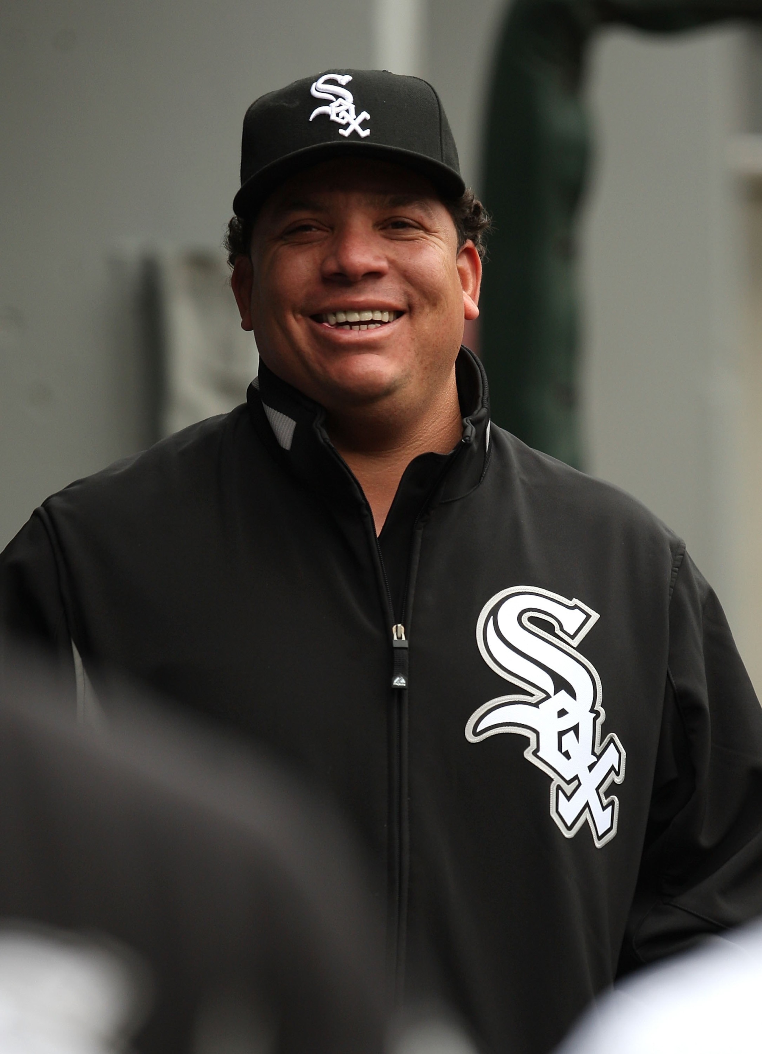 CHICAGO - APRIL 29: Bartolo Colon #40 of the Chicago White Sox jokes with teammates in the dugout during a game against the Seattle Mariners on April 29, 2009 at U.S. Cellular Field in Chicago, Illinois. The White Sox defeated the Mariners 6-3. (Photo by CHICAGO - APRIL 29: Bartolo Colon #40 of the Chicago White Sox jokes with teammates in the dugout during a game against the Seattle Mariners on April 29, 2009 at U.S. Cellular Field in Chicago, Illinois. The White Sox defeated the Mariners 6-3. (Photo by