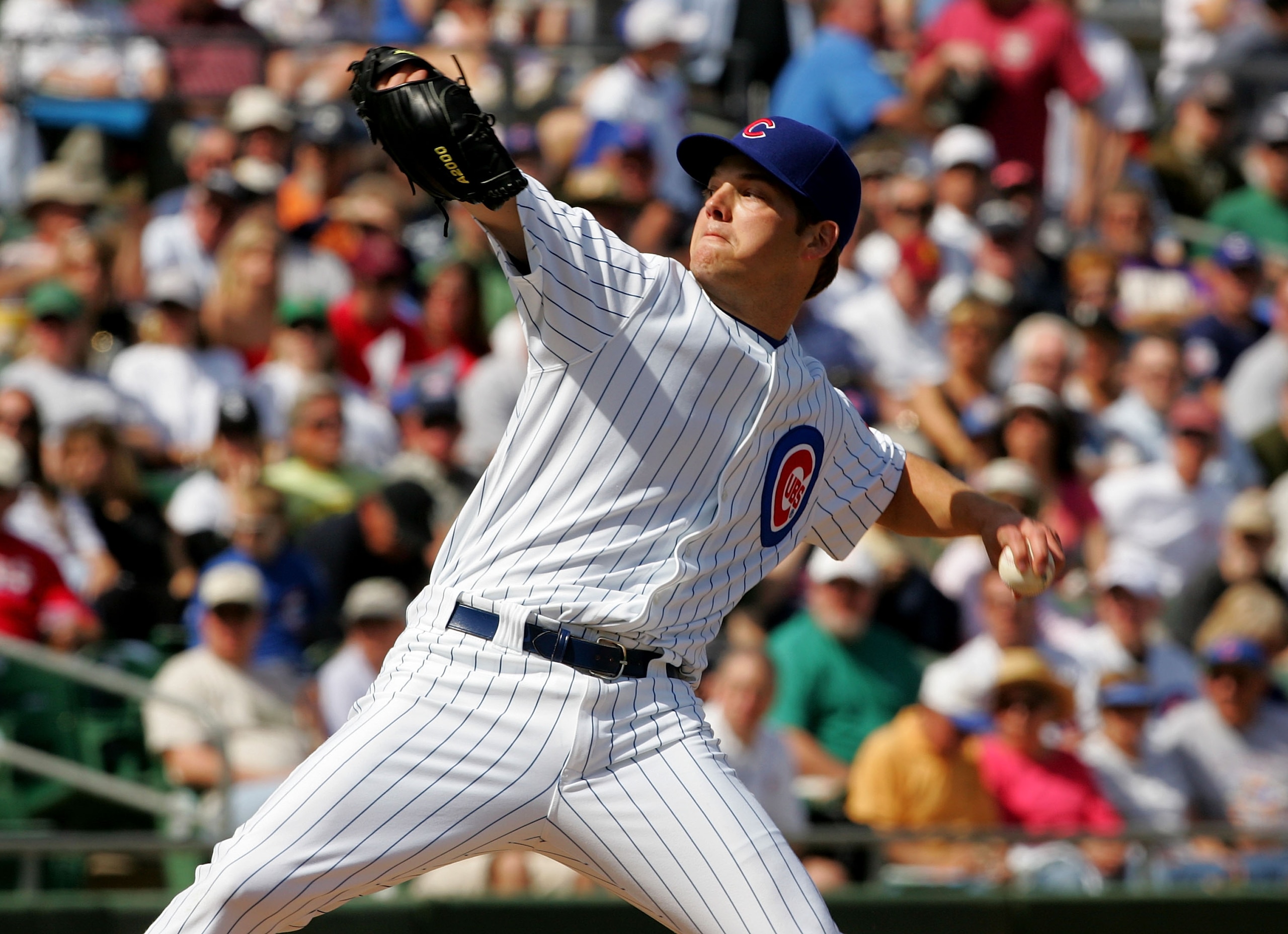 MESA, AZ - MARCH 4: Pitcher Rich Hill #53 of the Chicago Cubs throws a pitch against the Chicago White Sox during Spring Training at Hohokam Park March 4, 2007 in Mesa, Arizona. (Photo by Stephen Dunn/Getty Images) MESA, AZ - MARCH 4: Pitcher Rich Hill #53 of the Chicago Cubs throws a pitch against the Chicago White Sox during Spring Training at Hohokam Park March 4, 2007 in Mesa, Arizona. (Photo by Stephen Dunn/Getty Images)