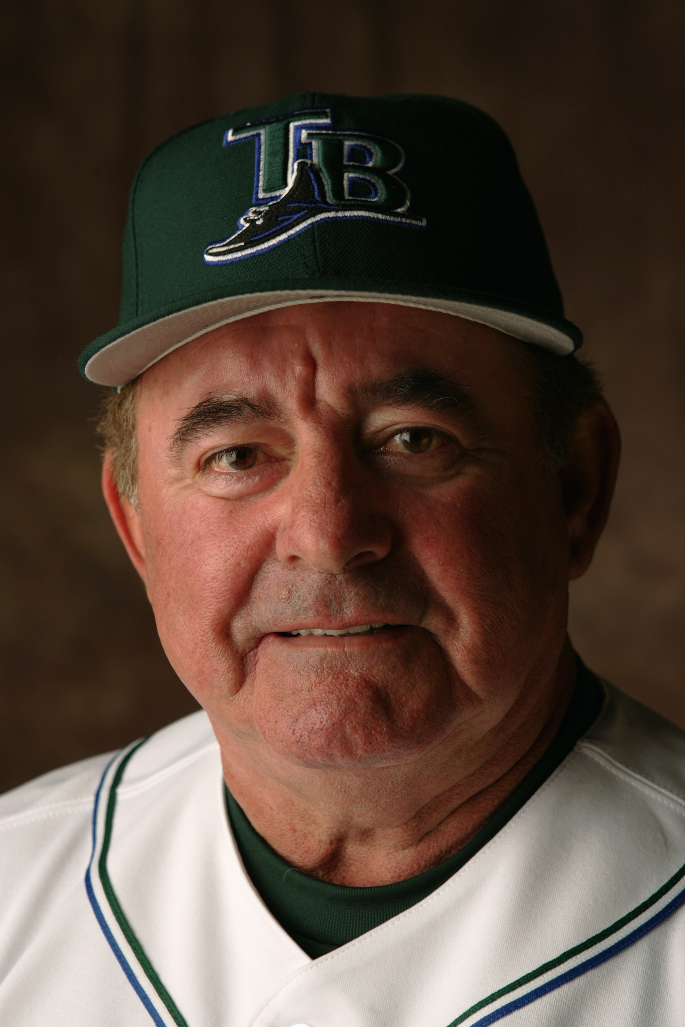 ST.PETERSBURG, FL - MARCH 1:  Lee Elia #4 of the Tampa Bay Devil Rays poses for a portrait during Devil Rays Photo Day at the Raymond A. Naimoli Baseball Complex on March 1, 2005 in St. Petersburg , Fl. (Photo by Andy Lyons /Getty Images)