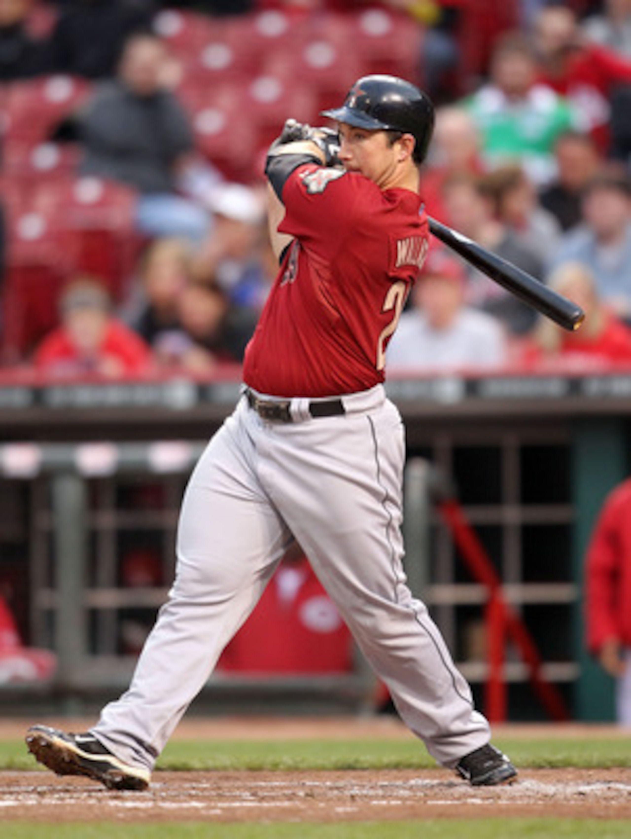 CINCINNATI, OH - MAY 03:  Brett Wallace #29 of the Houston Astros hits a double that drives in two runs during the game against the Cincinnati Reds at Great American Ball Park on May 3, 2011 in Cincinnati, Ohio.  (Photo by Andy Lyons/Getty Images)
