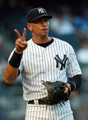 NEW YORK, NY - MAY 24:  Alex Rodriguez #13 of the New York Yankees gestures before playing against the Toronto Blue Jays at Yankee Stadium on May 24, 2011 in the Bronx borough of New York City.  (Photo by Michael Heiman/Getty Images)