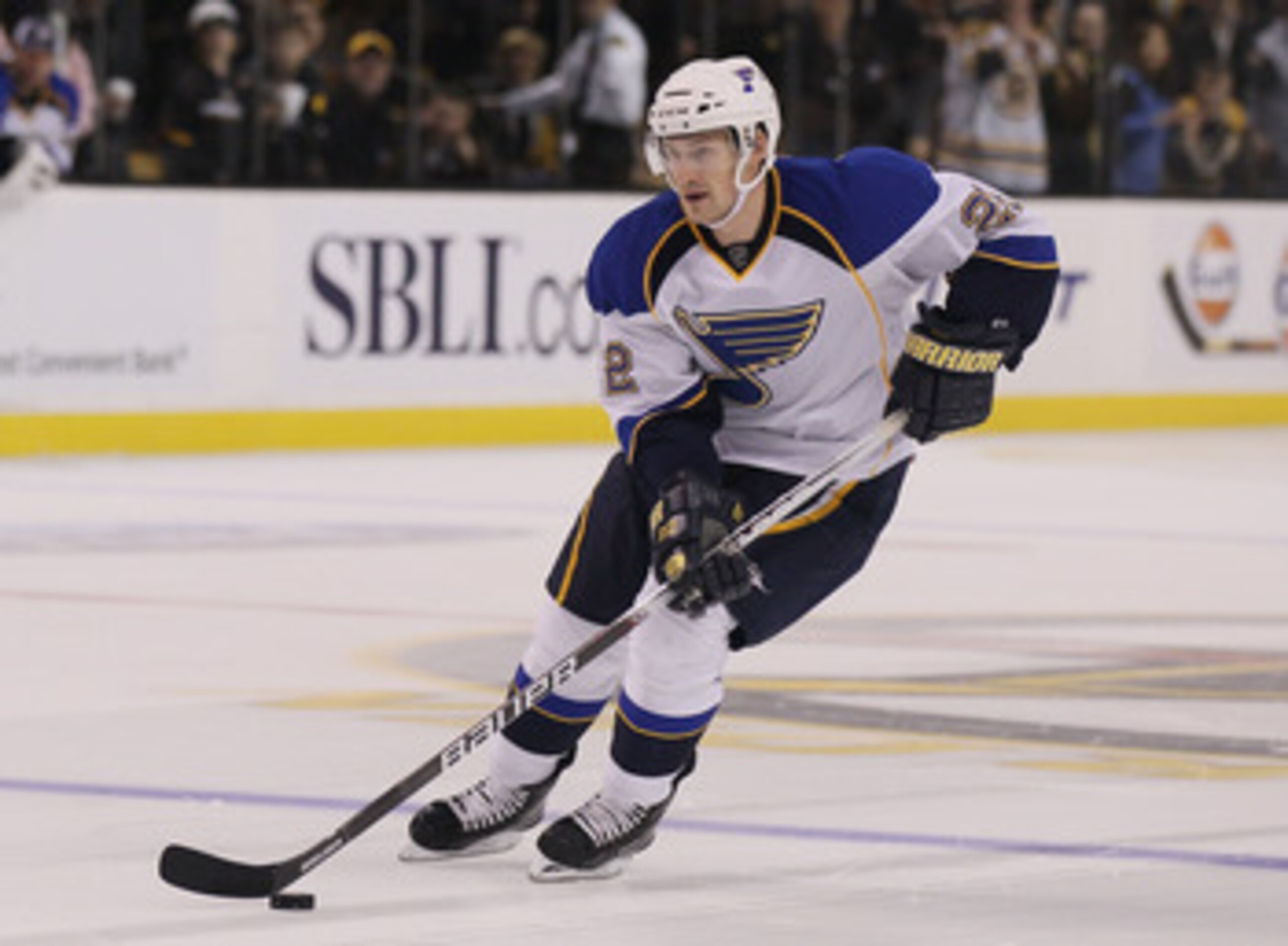 BOSTON - NOVEMBER 06: Brad Boyes #22 of the St. Louis Blues skates towards the net during the overtime shootout against the Boston Bruins on November 6, 2010 at the TD Garden in Boston, Massachusetts. Boyes scored the game winner and the Blues defeated t BOSTON - NOVEMBER 06: Brad Boyes #22 of the St. Louis Blues skates towards the net during the overtime shootout against the Boston Bruins on November 6, 2010 at the TD Garden in Boston, Massachusetts. Boyes scored the game winner and the Blues defeated t