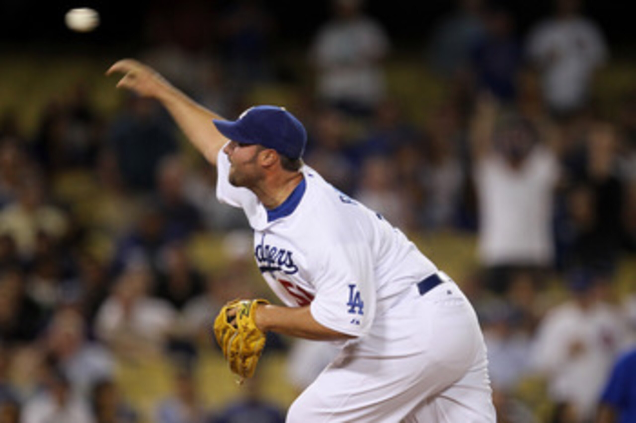 LOS ANGELES, CA - MAY 02: Closer Jonathan Broxton #51 of the Los Angeles Dodgers throws a pitch in the ninth inning against the Chicago Cubs on May 2, 2011 at Dodger Stadium in Los Angeles, California. Broxton picked up the save as the Dodgers won 5-2. LOS ANGELES, CA - MAY 02: Closer Jonathan Broxton #51 of the Los Angeles Dodgers throws a pitch in the ninth inning against the Chicago Cubs on May 2, 2011 at Dodger Stadium in Los Angeles, California. Broxton picked up the save as the Dodgers won 5-2.